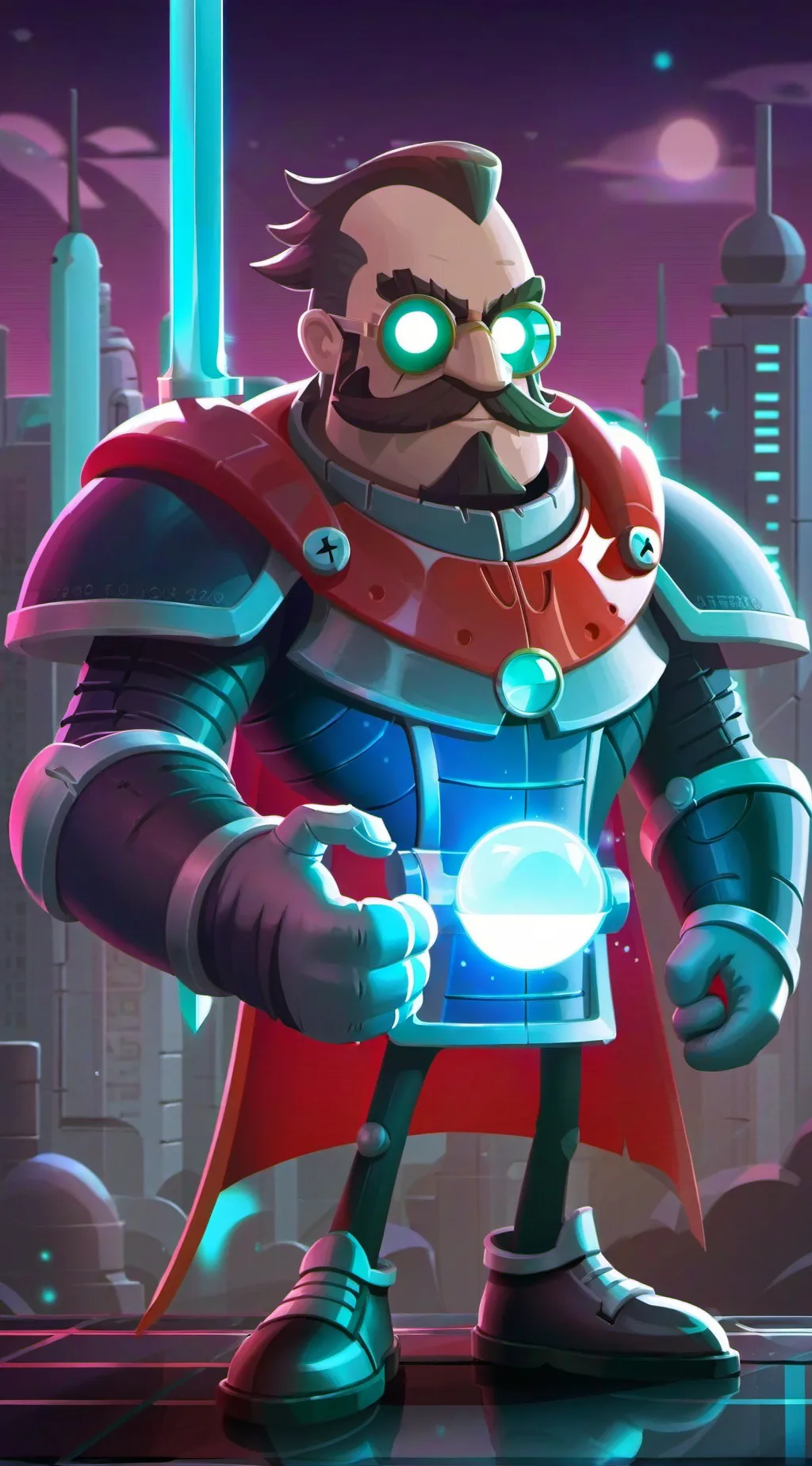 ai character: Eggman anouncement background