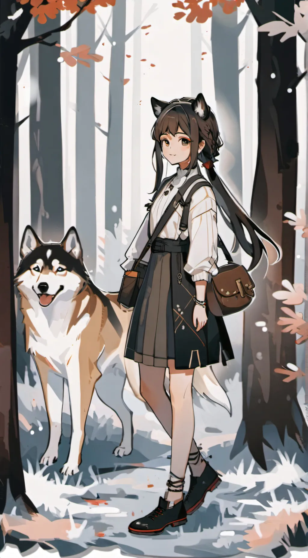 ai character: camelia🌸 background