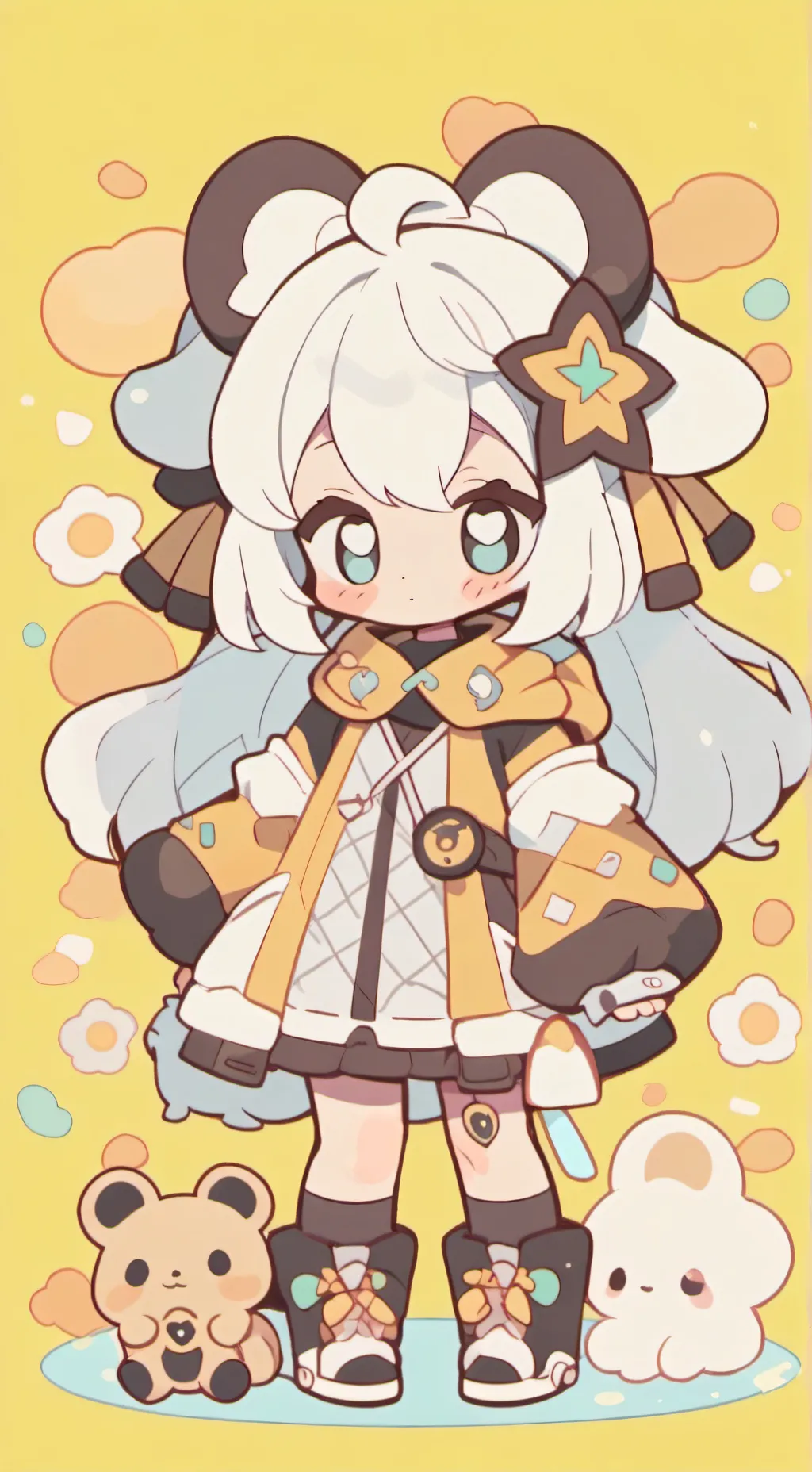 ai character: Morena lambarè background