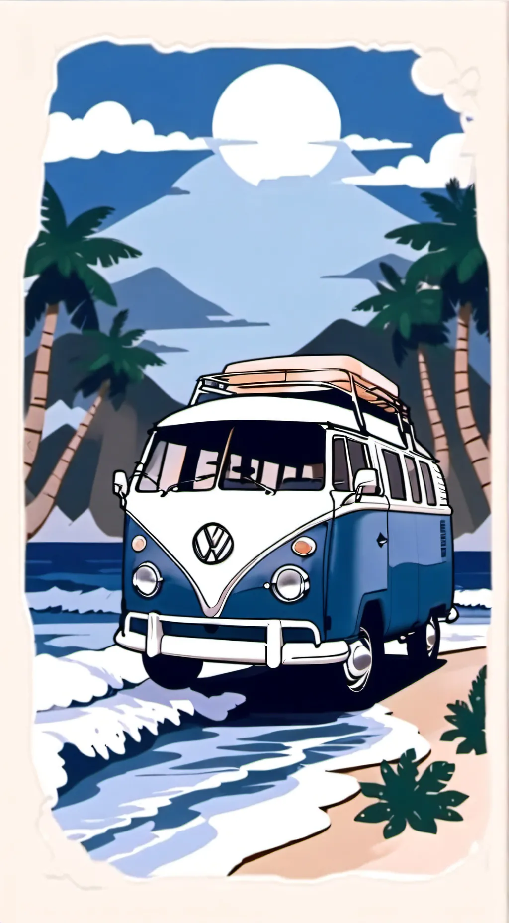 ai character: OBX 🐢 🐬🏄‍♂️ background