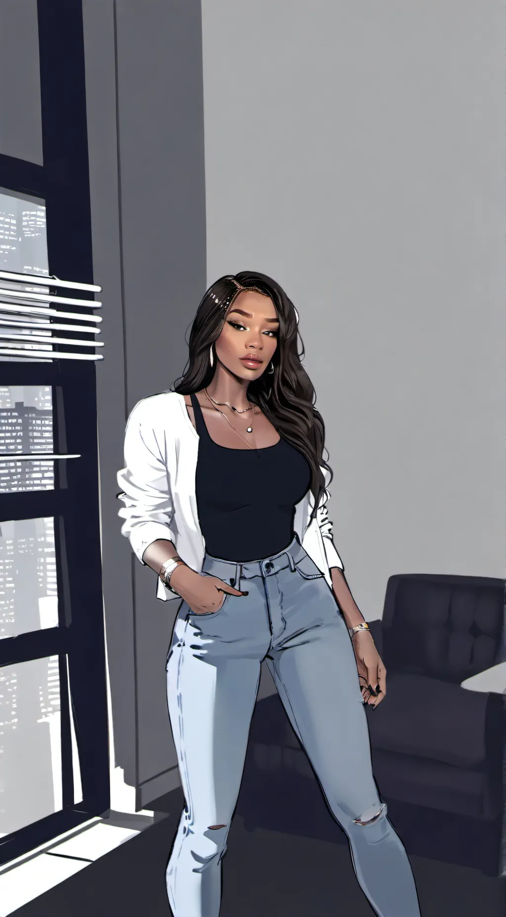 ai character: Angel background