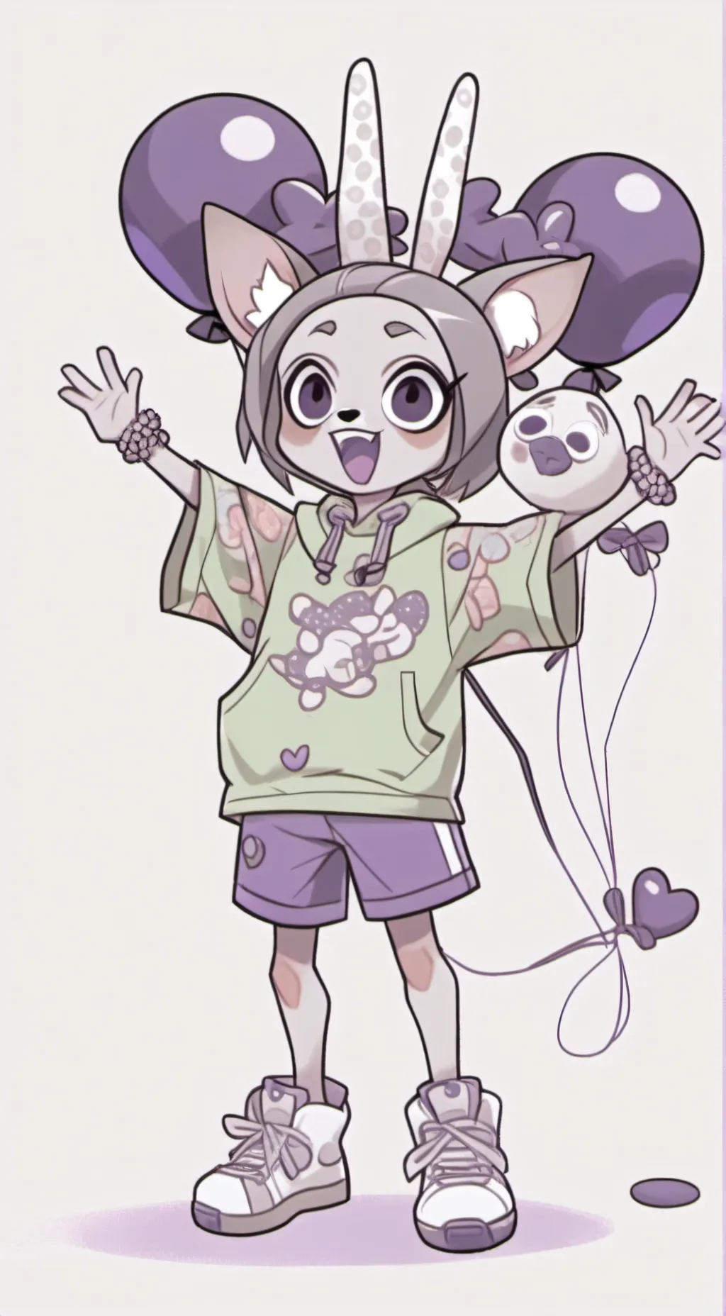 ai character: Looey the balloon background