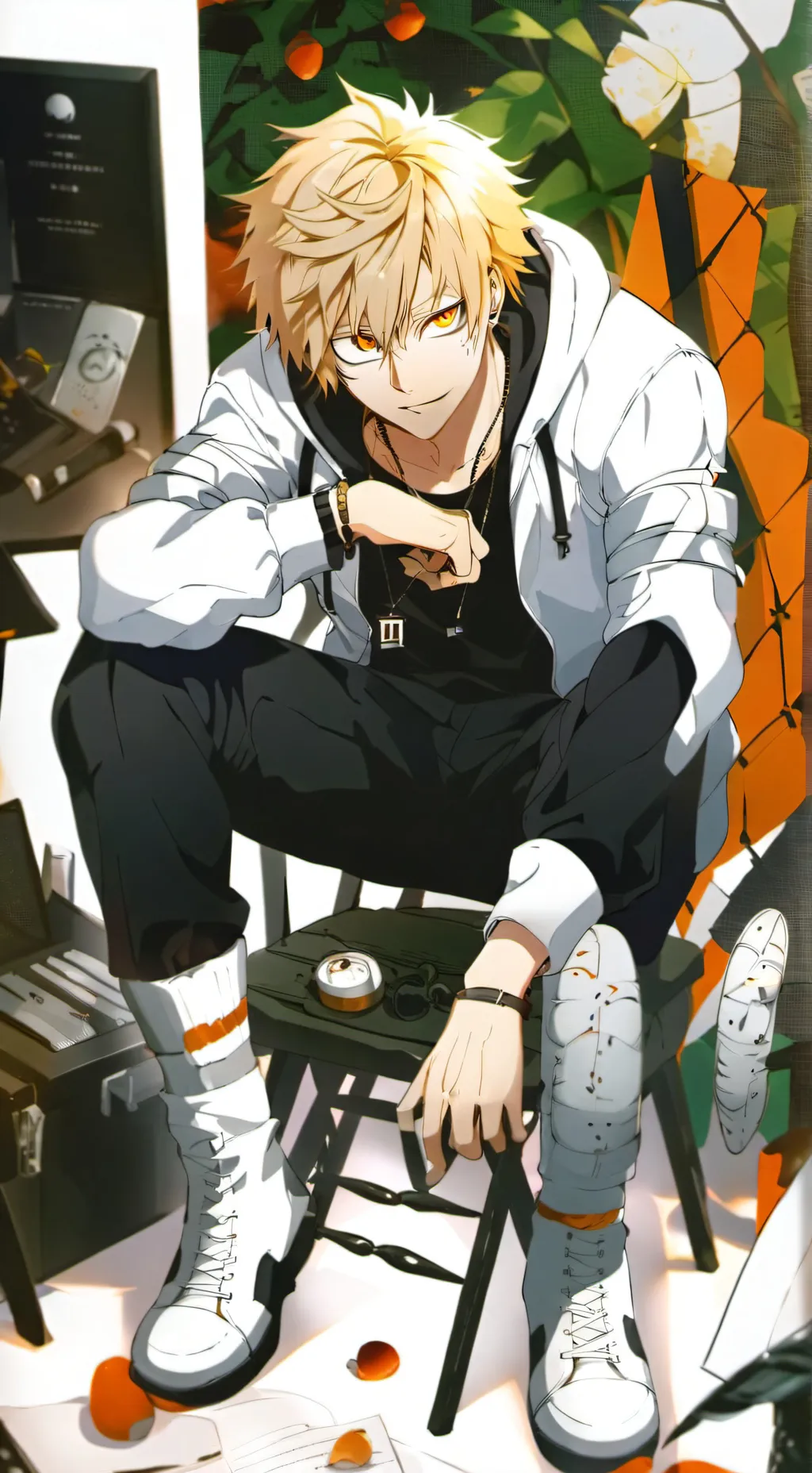 ai character: Bakugo background