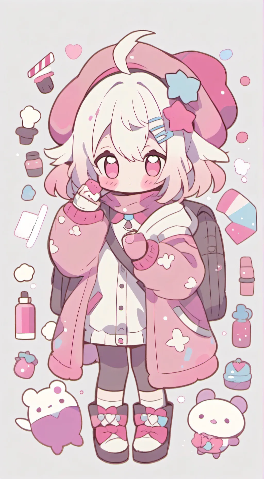 ai character: 💐Oni das flores💐 background