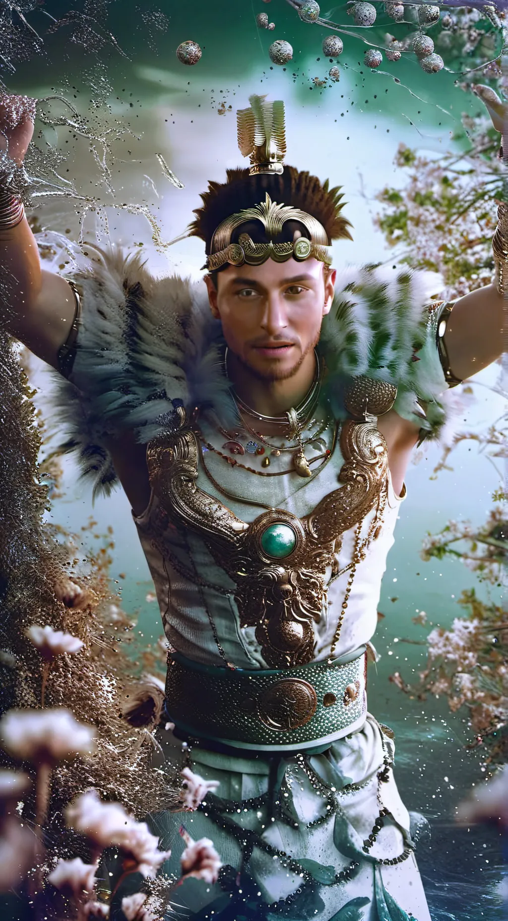 ai character: ξδηχξδξφξ background