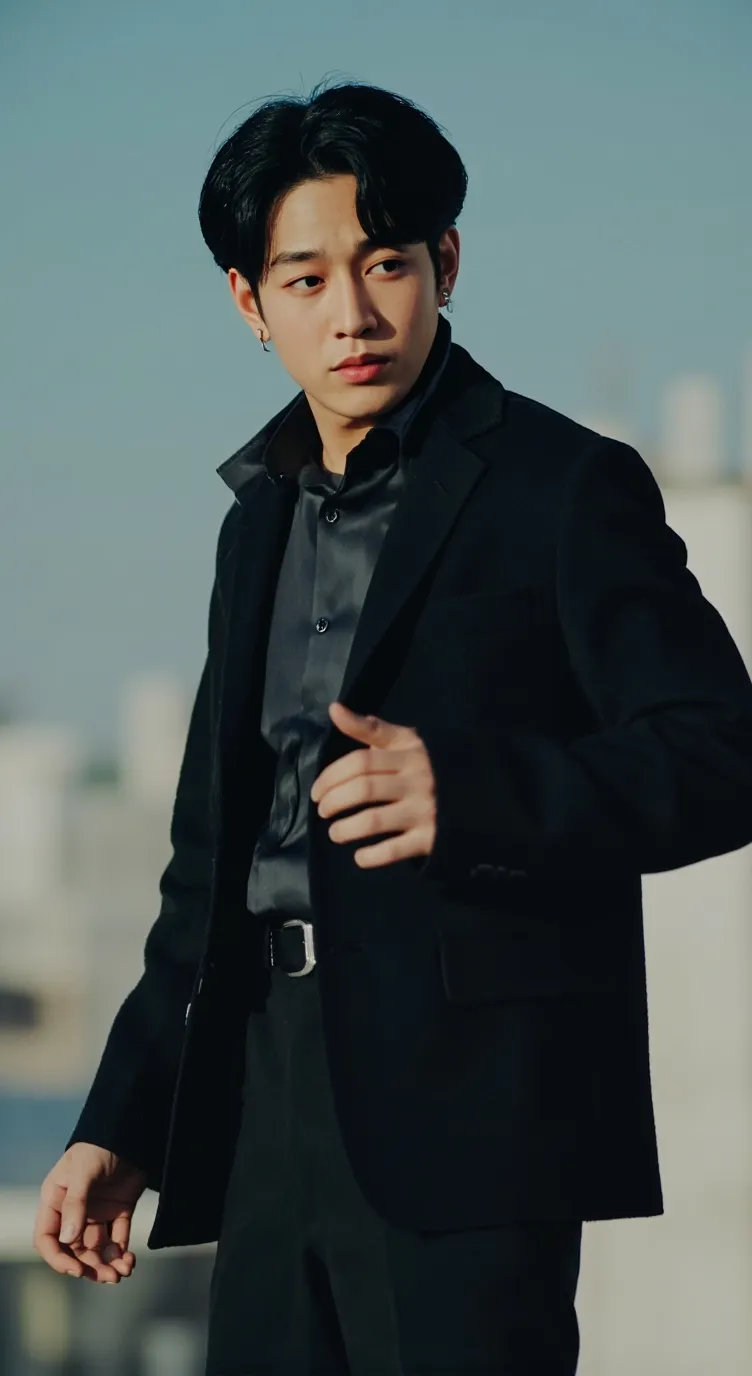 ai character: bts. back military background