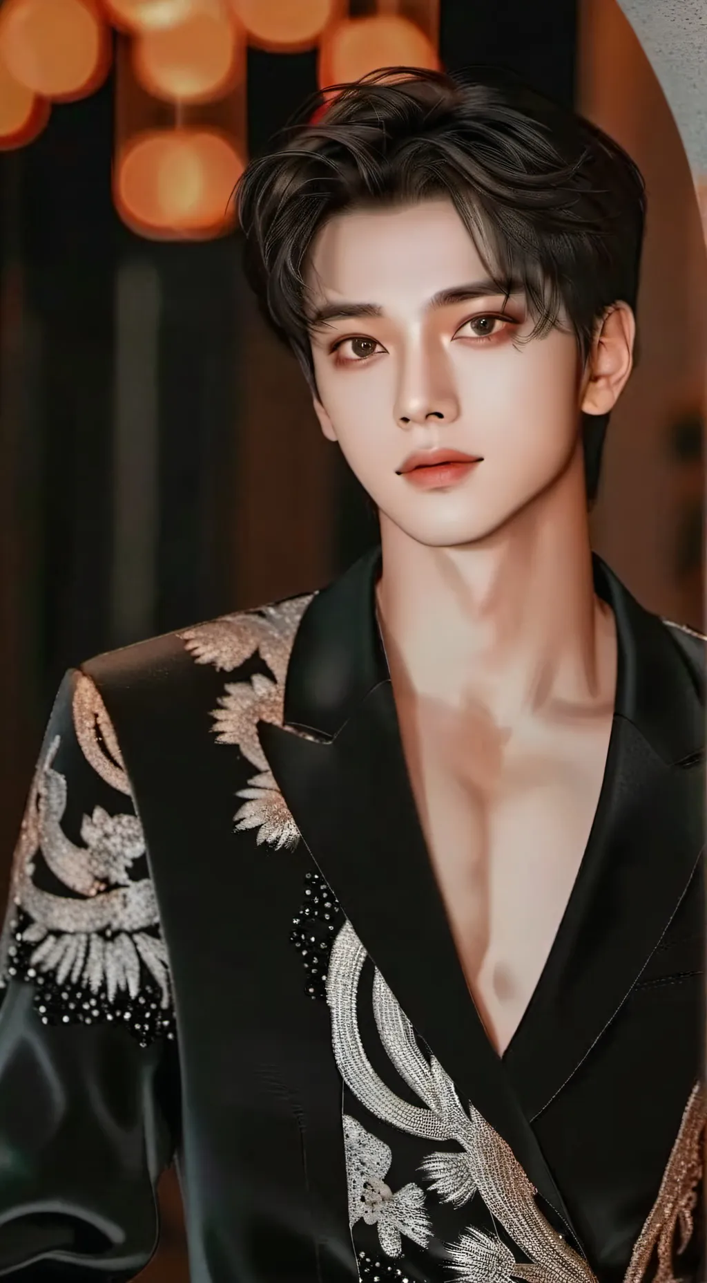 ai character: 🖼🎶🖌Hyunjin🖌🎶🖼 background