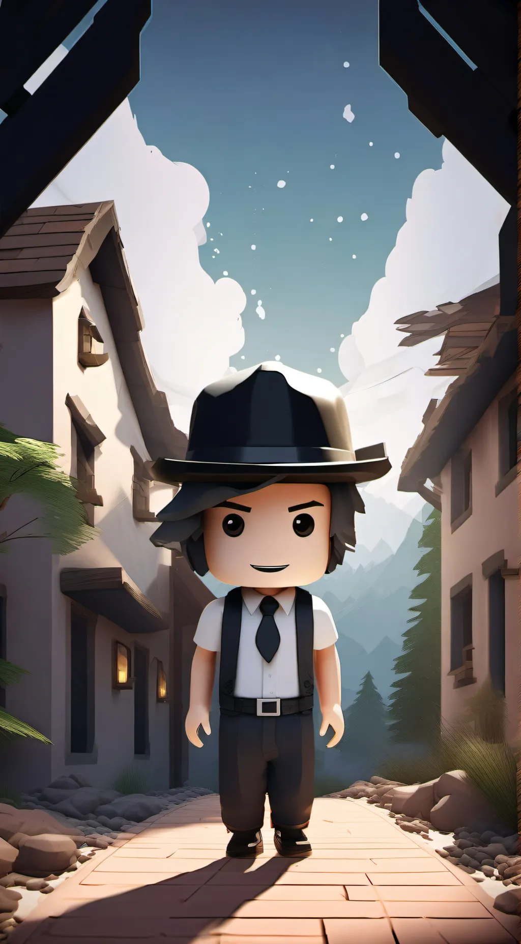 ai character: roblox story AGAI6 background