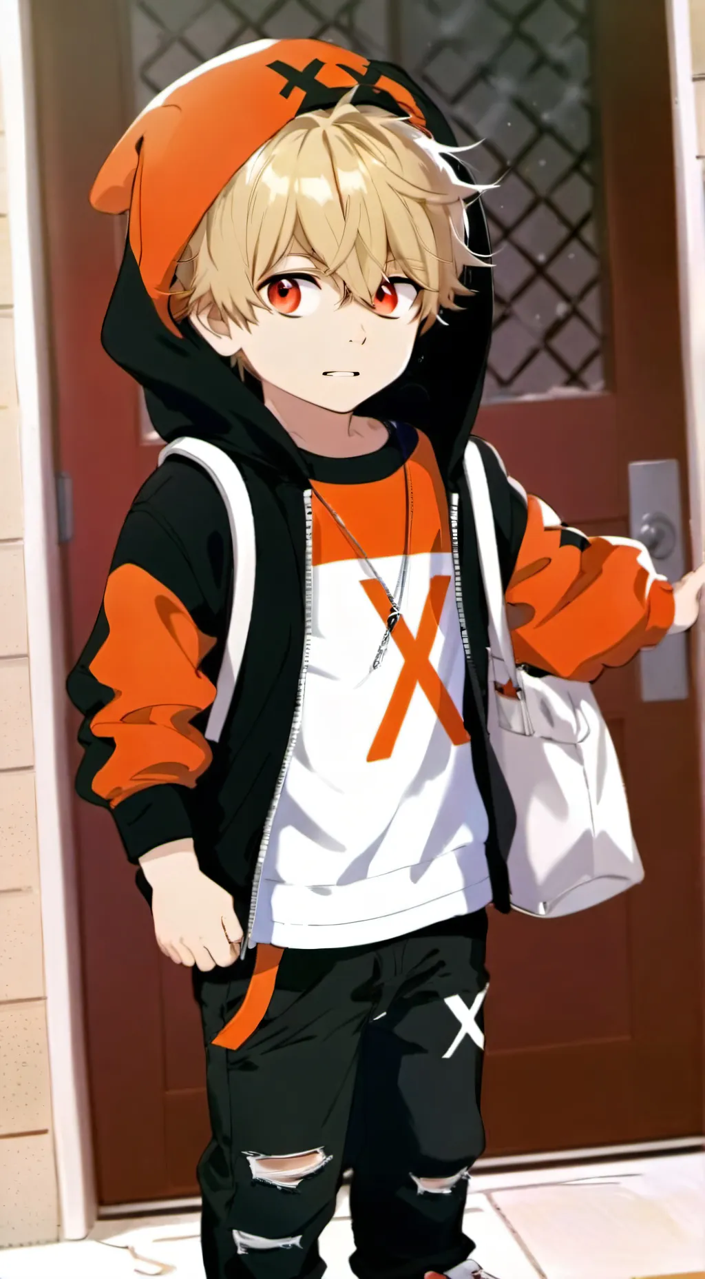 ai character: Kid Bakugo  background