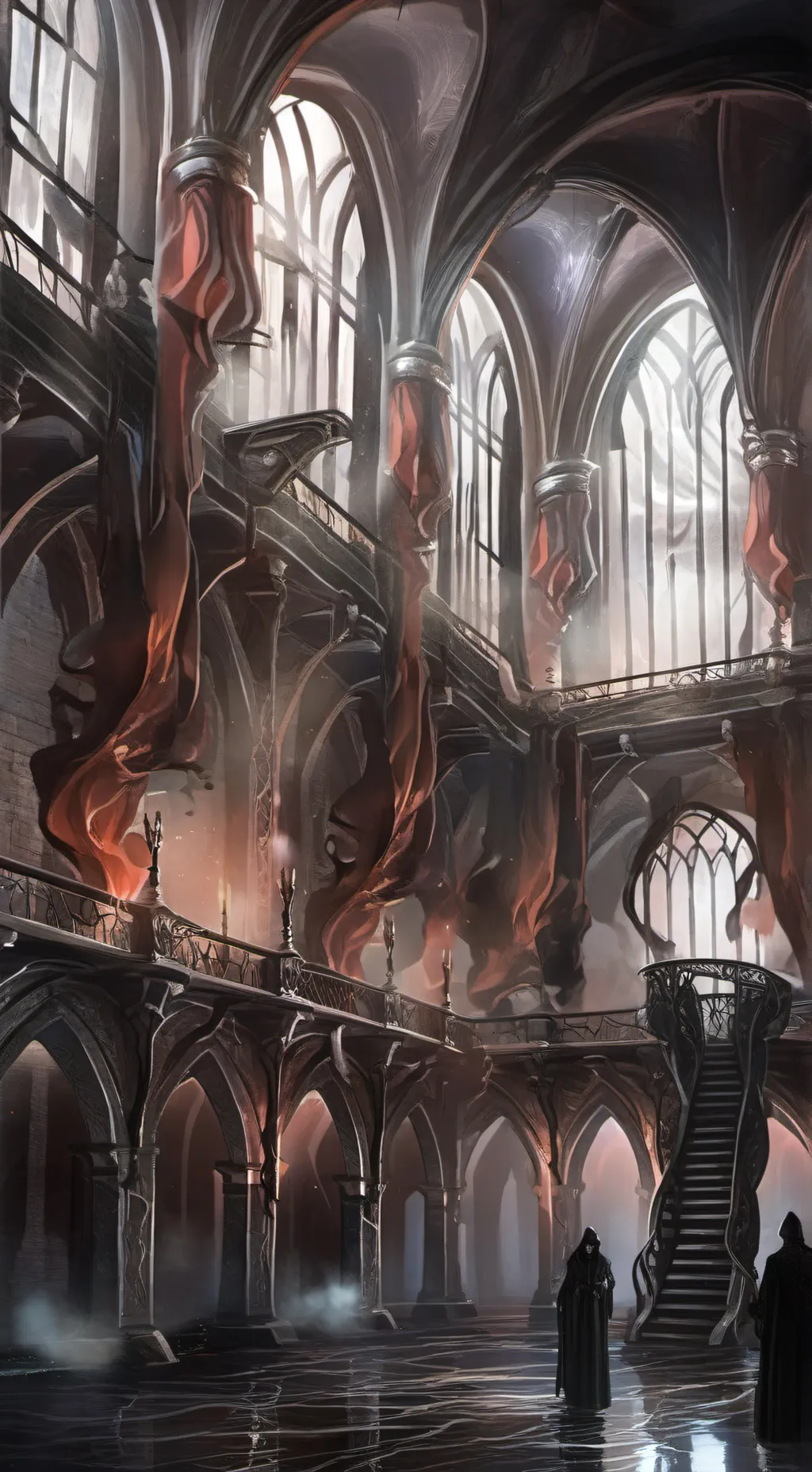 ai character: corrupt house background