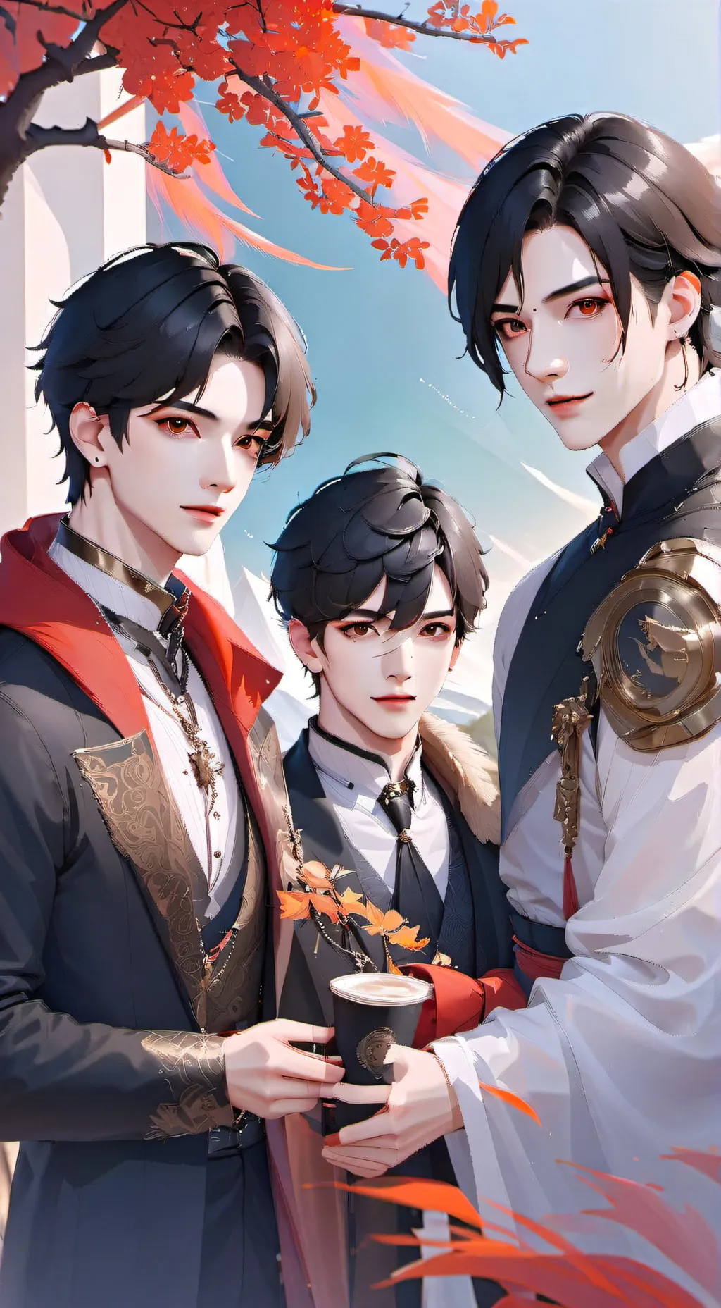 ai character: lan, Landon, Liam  background