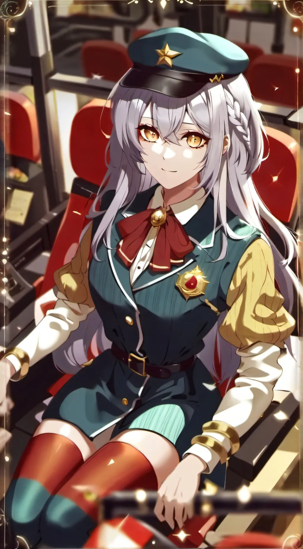 ai character: MHA airplane trip background