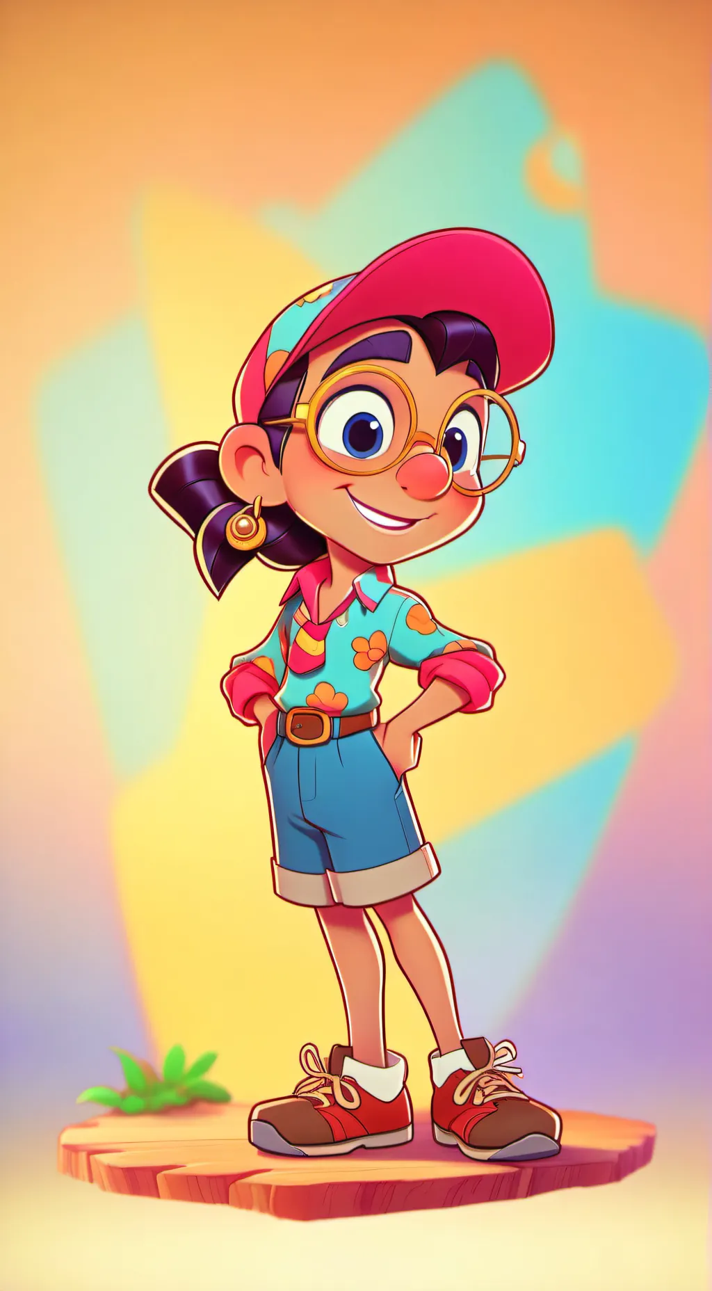 ai character: 2# oc mone background