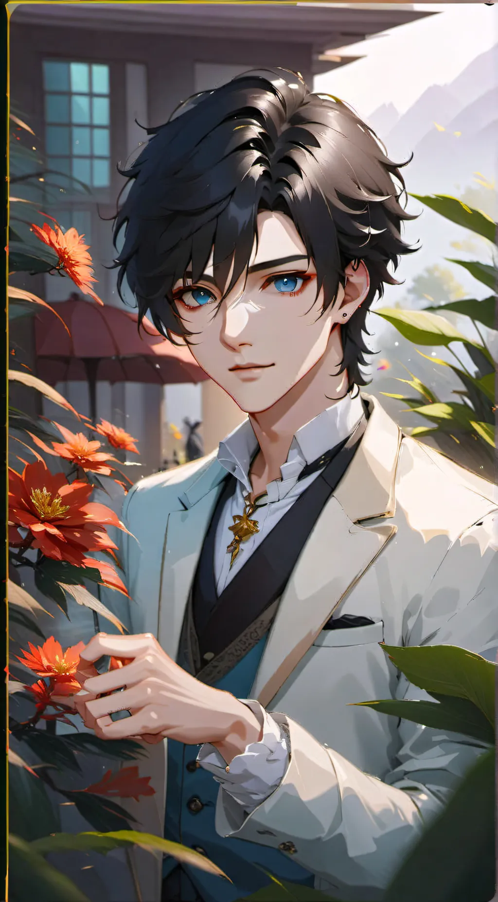 ai character: ¥Daniel€ background