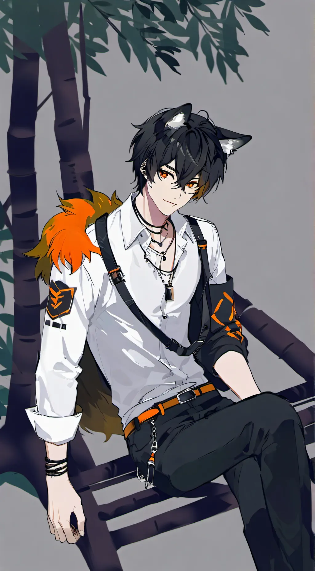 ai character: Lucian Shadow background