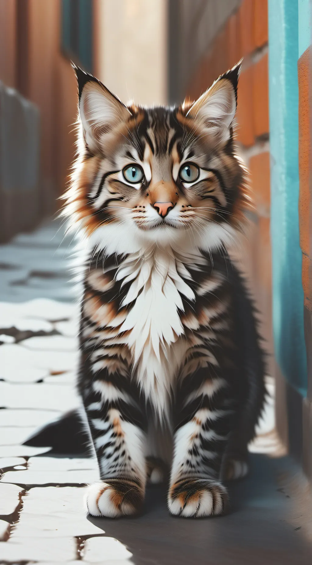 ai character: gato agresivo background