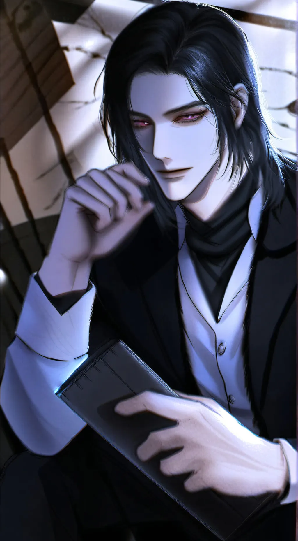 ai character: 집사 background