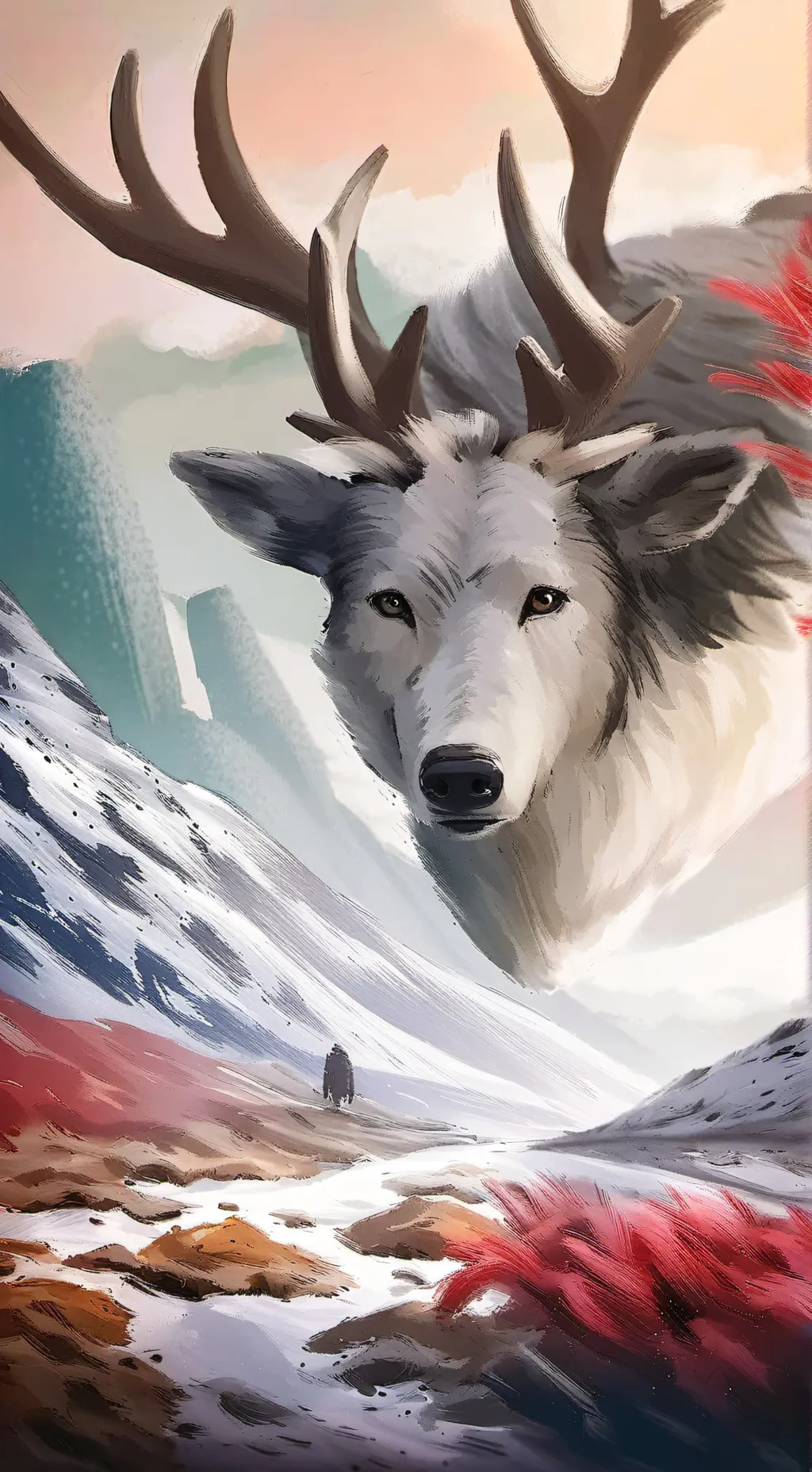 ai character: ллень  background