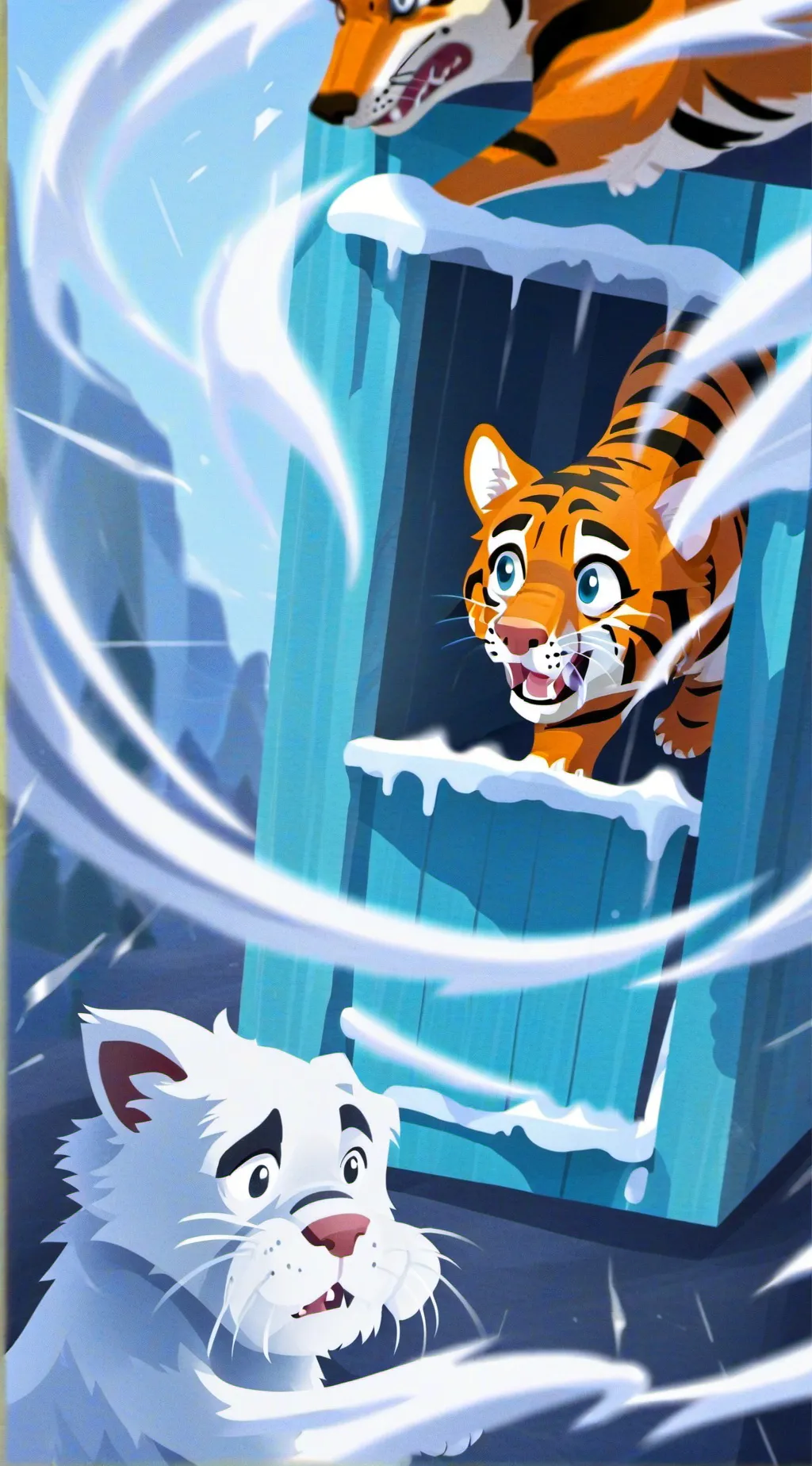 ai character: Stranded Tiger background