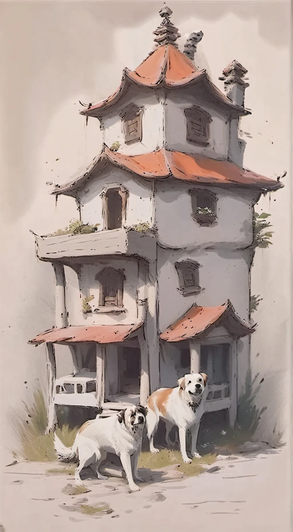 ai character: Smiling critters  background