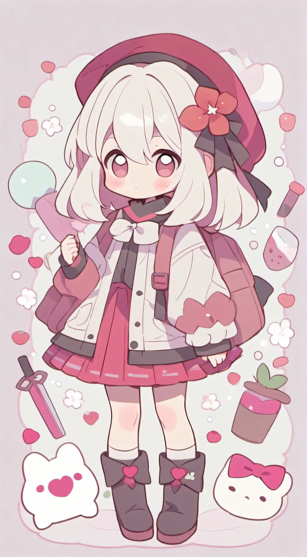 ai character: Luna y Estrella background