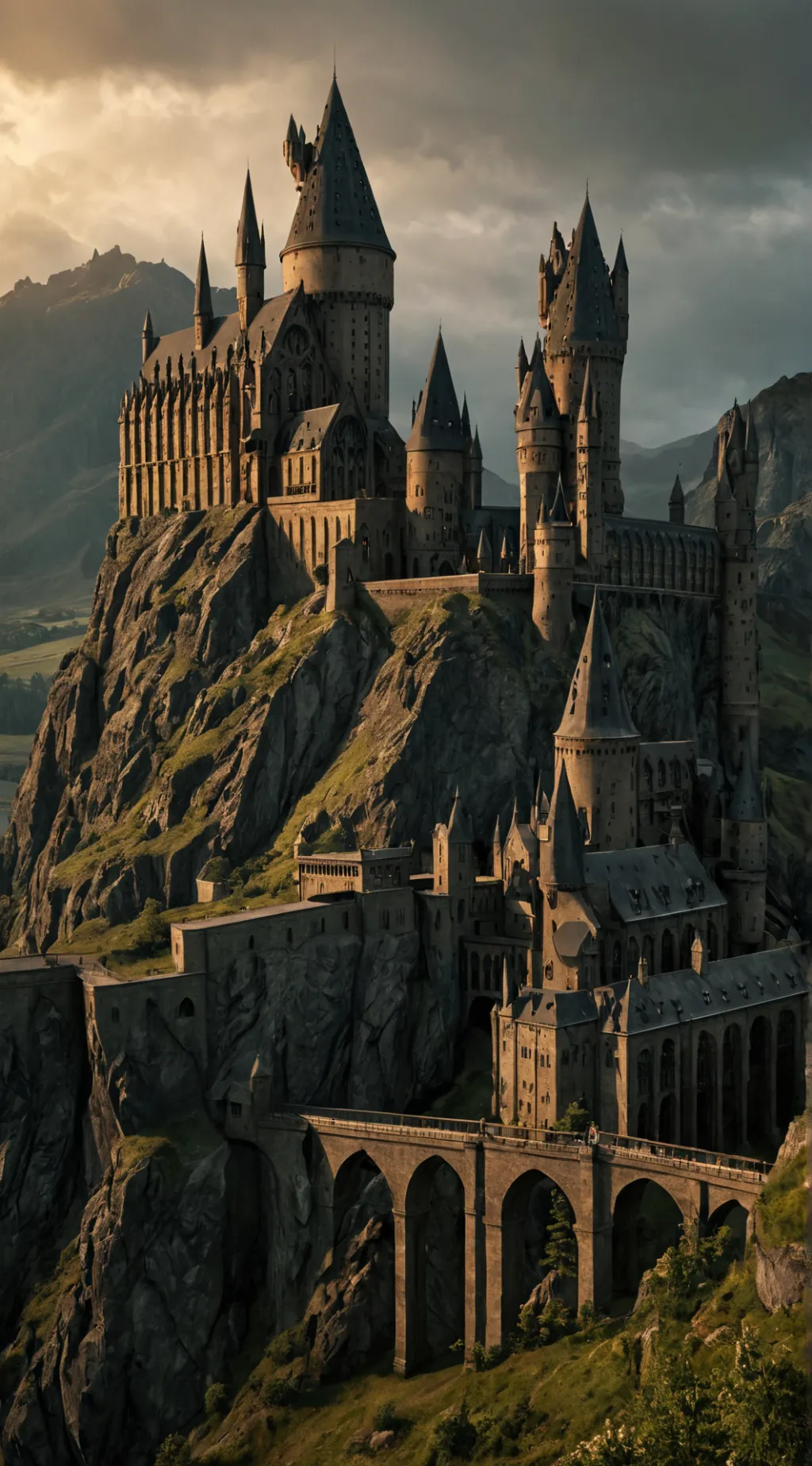 ai character: Hogwarts Boom background