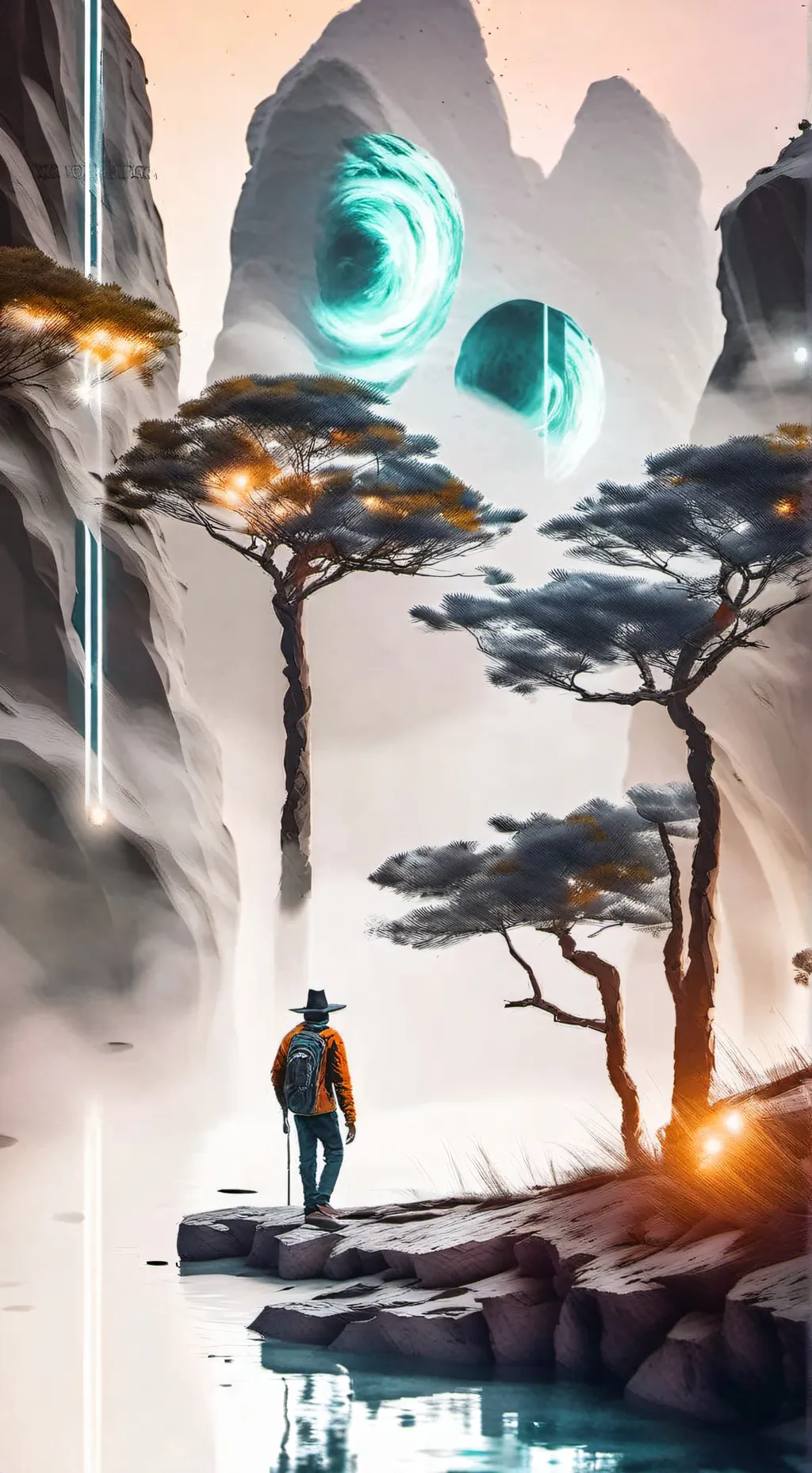 ai character: Ecos del futuro  background