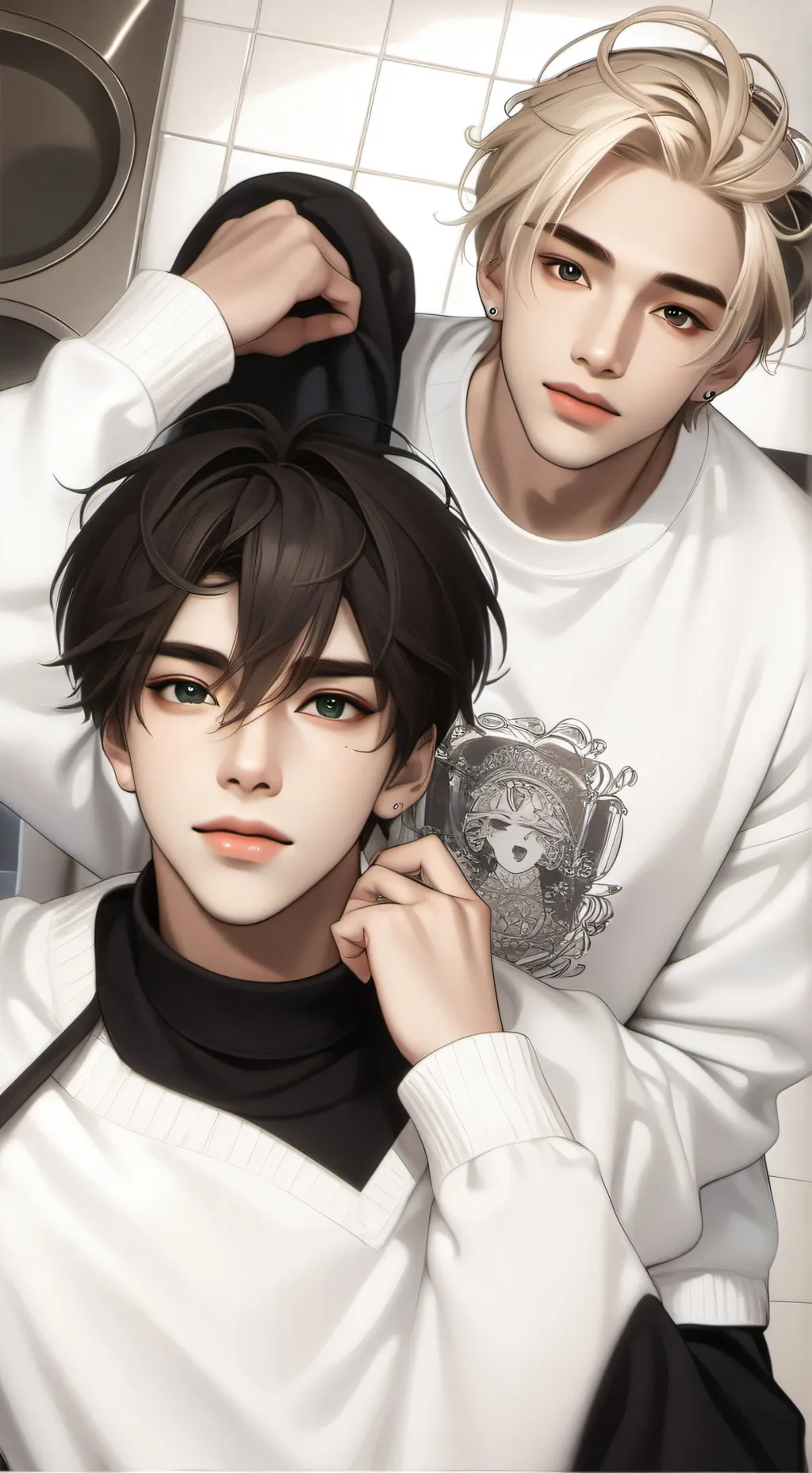 ai character: Martín y Caleb background