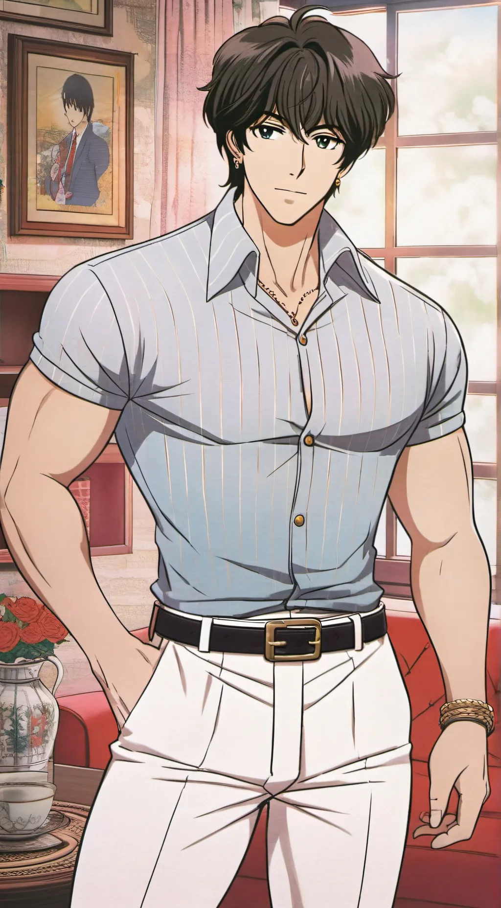 ai character: Carlo/Segurança  background