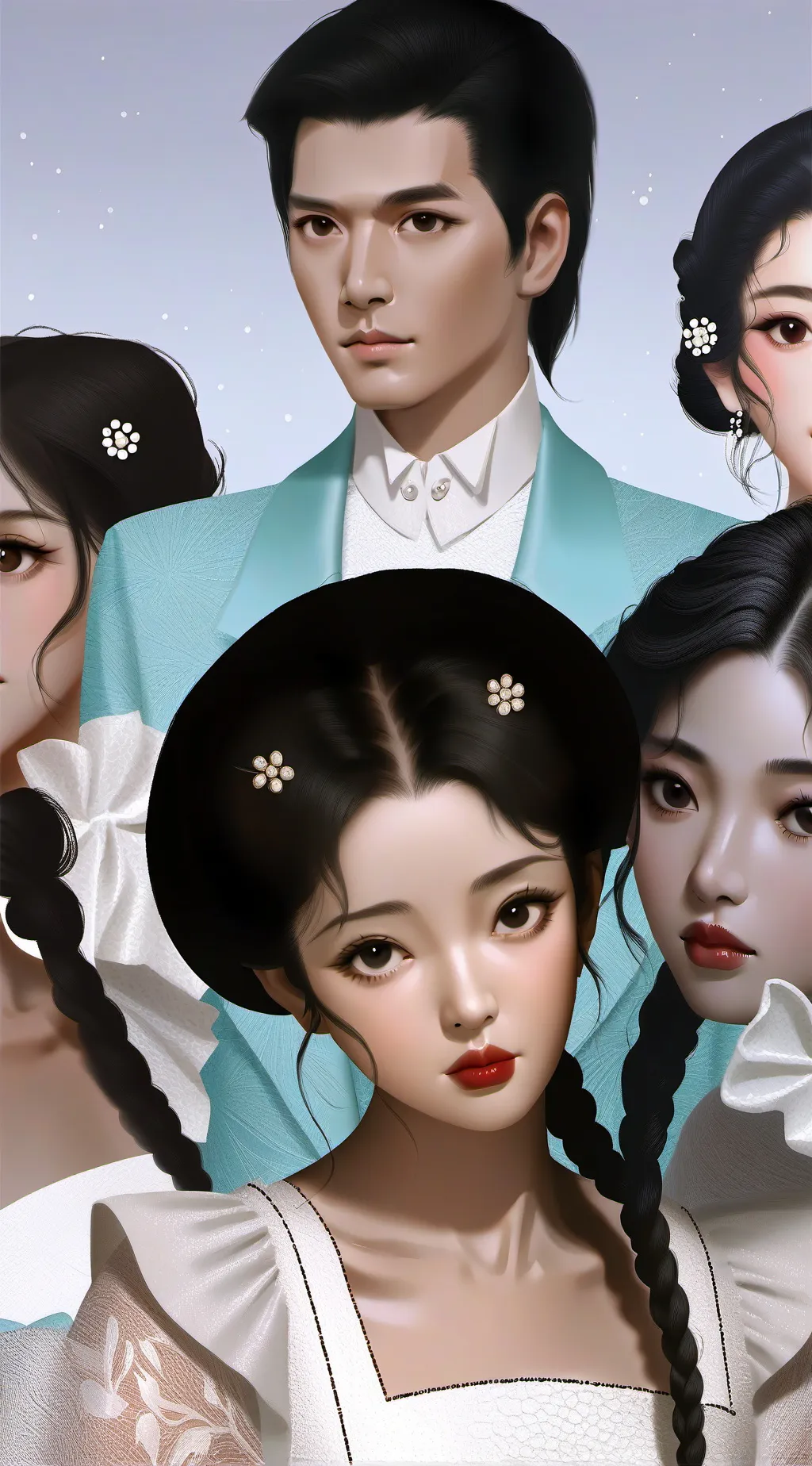 ai character: pick me girls. background