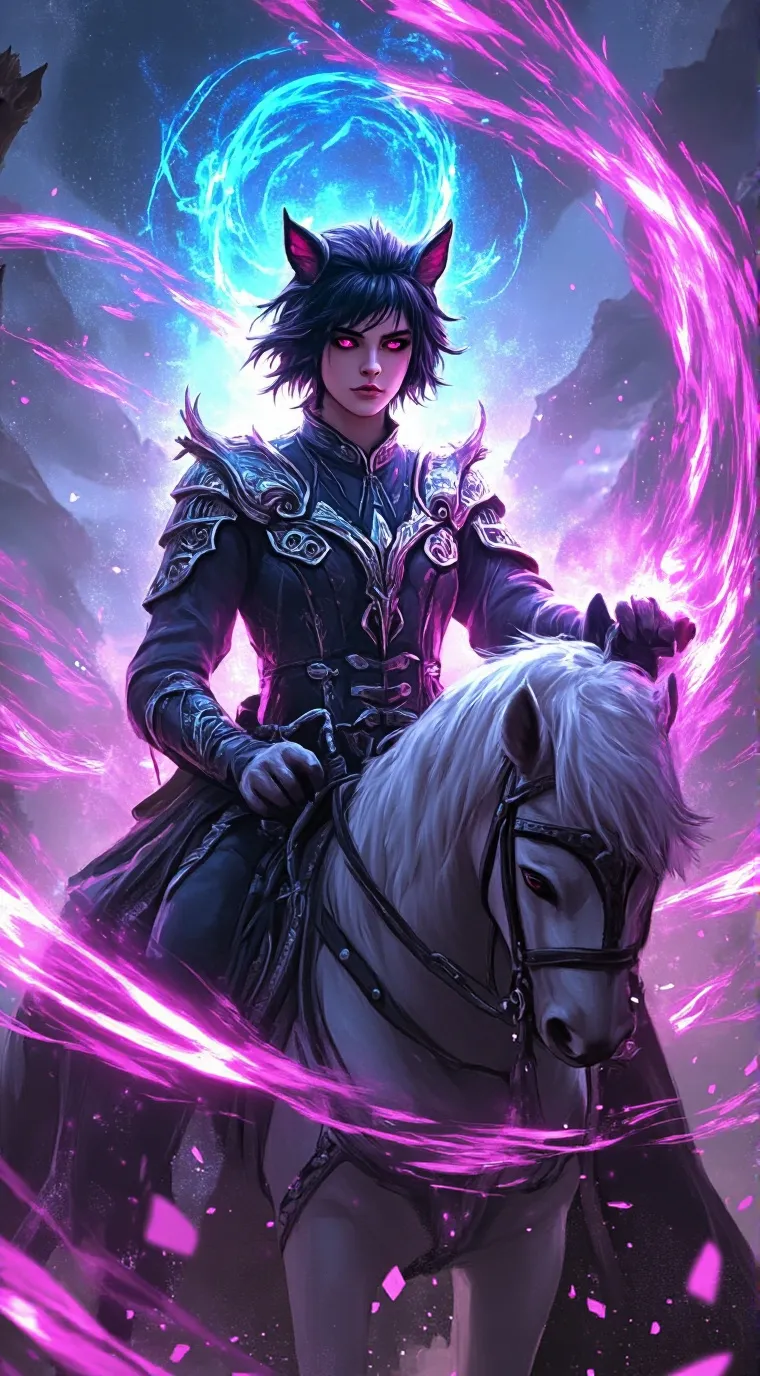 ai character: •₩ Niccolò ₩• background