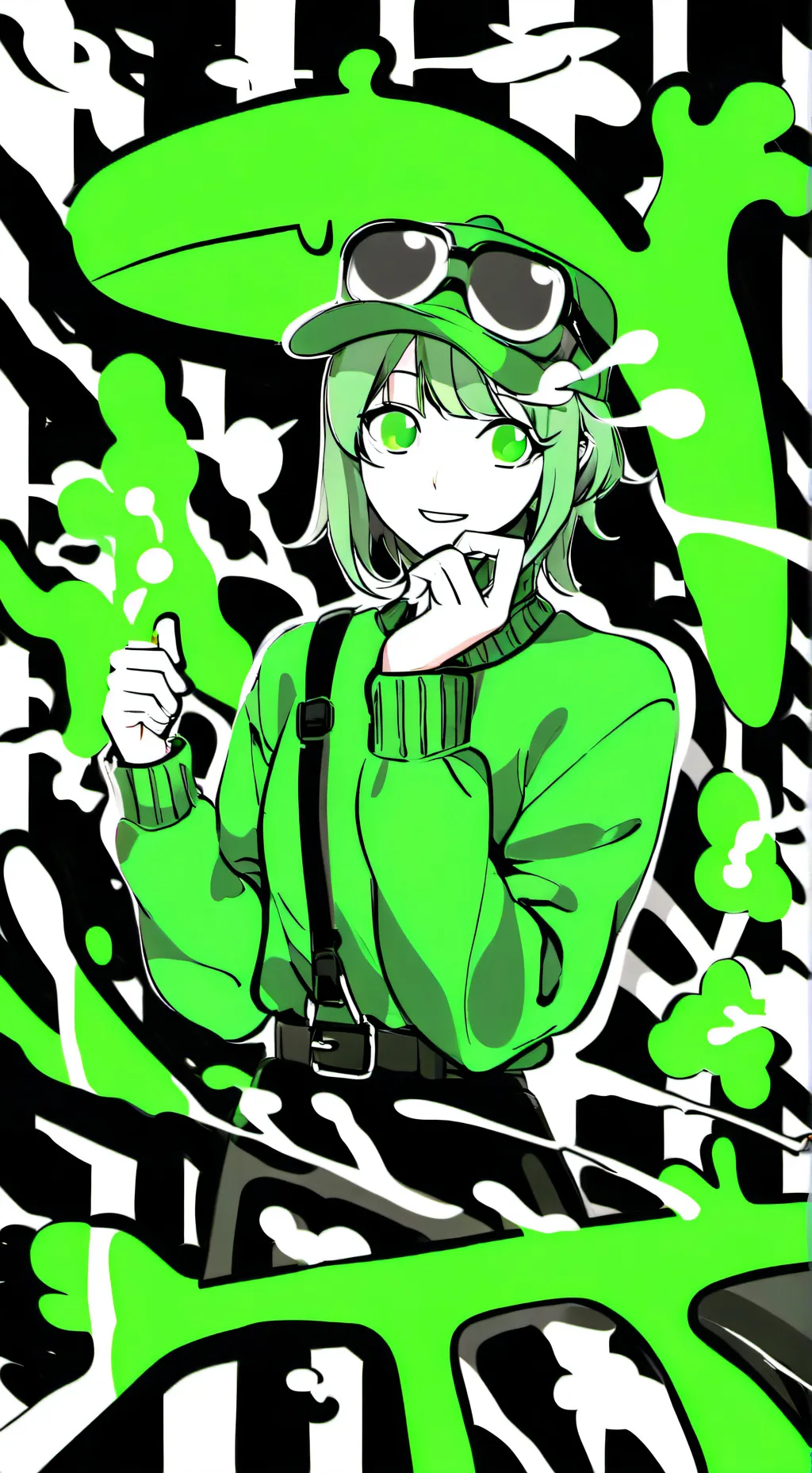 ai character: Vee's gameshow! background