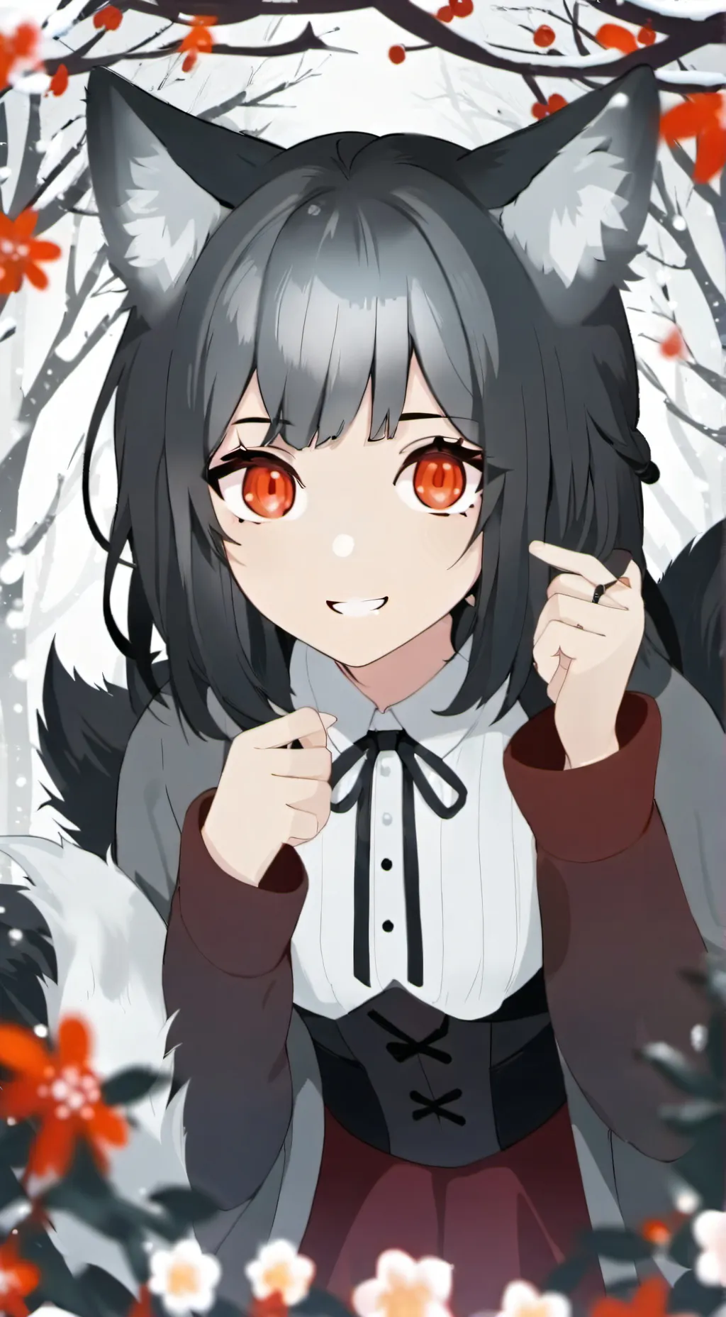 ai character: rose canrago background