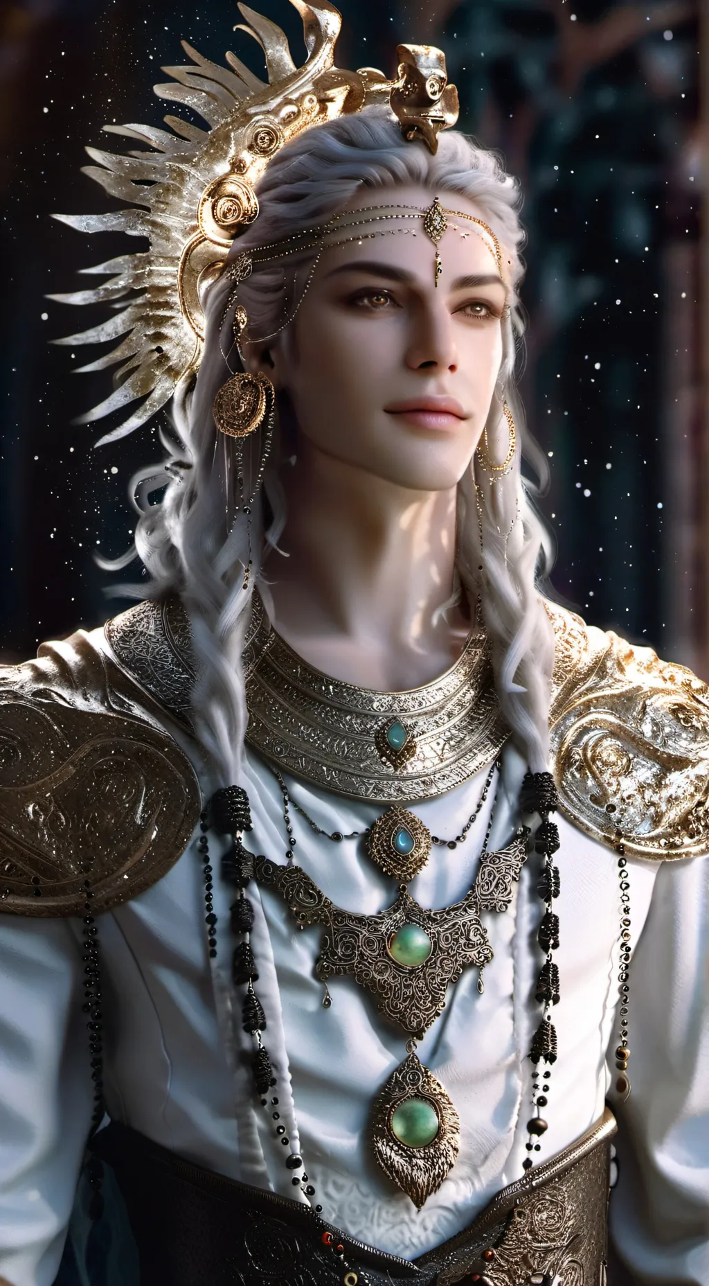 ai character: Apolo, el Dorado background