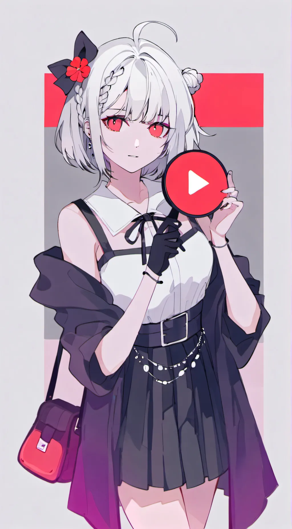 ai character: YouTube  background