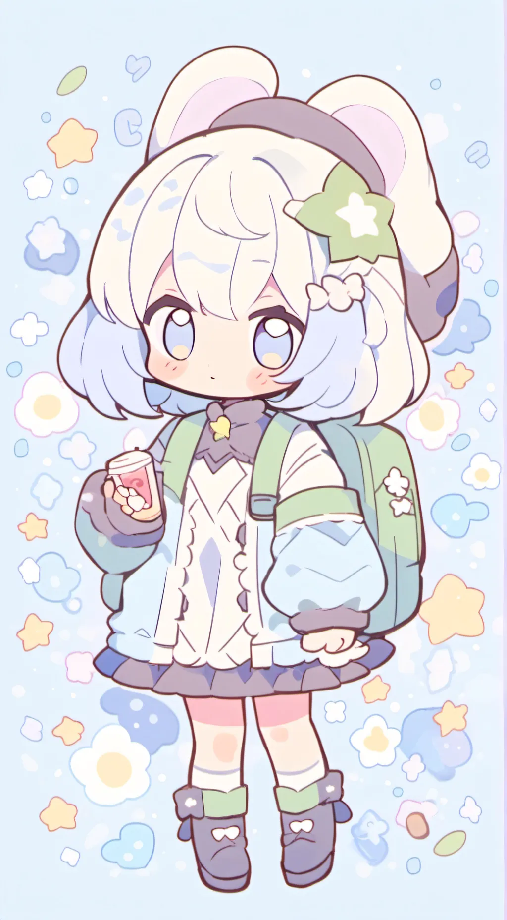 ai character: три систр background