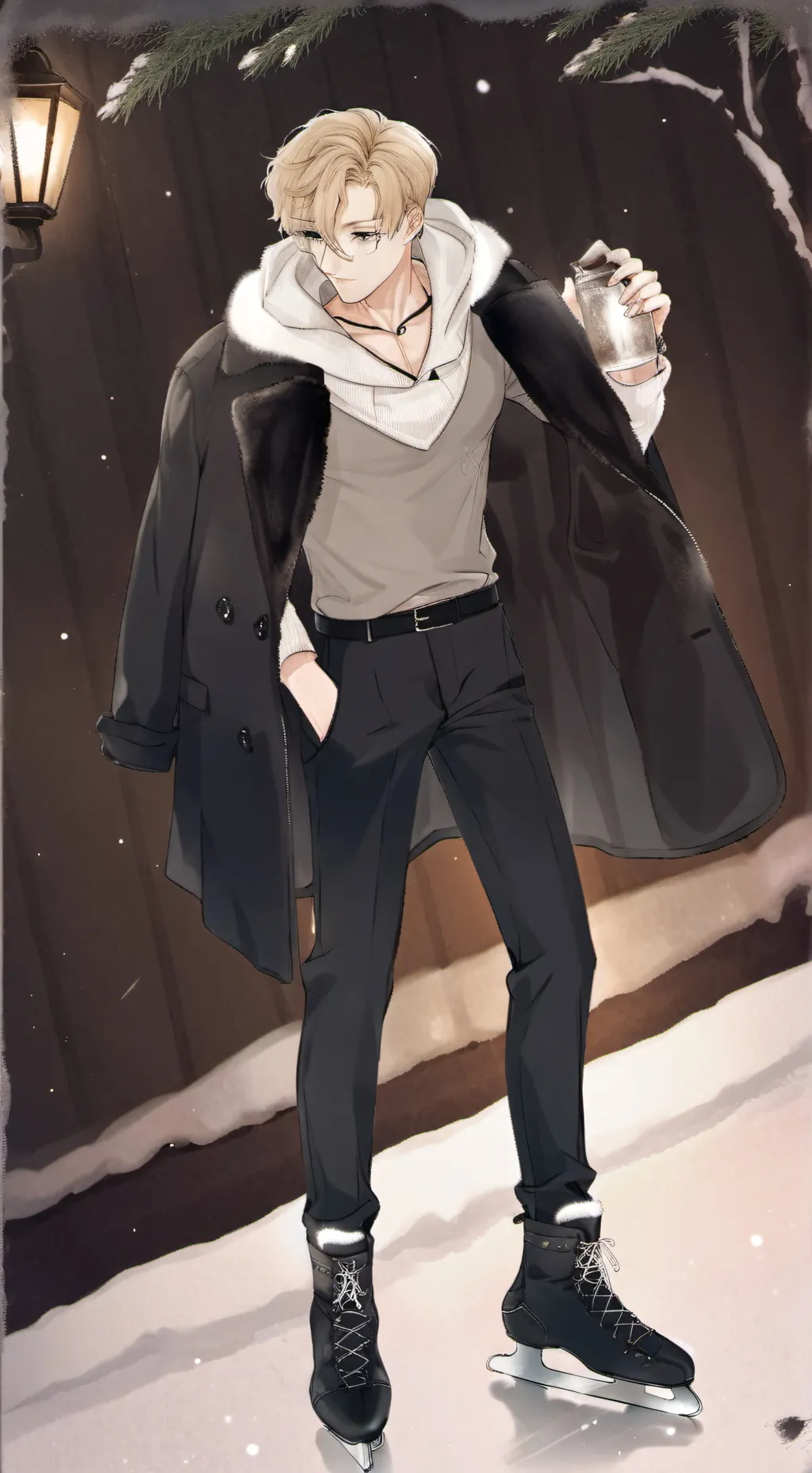 ai character: ☃️ Elijah 🌨 background