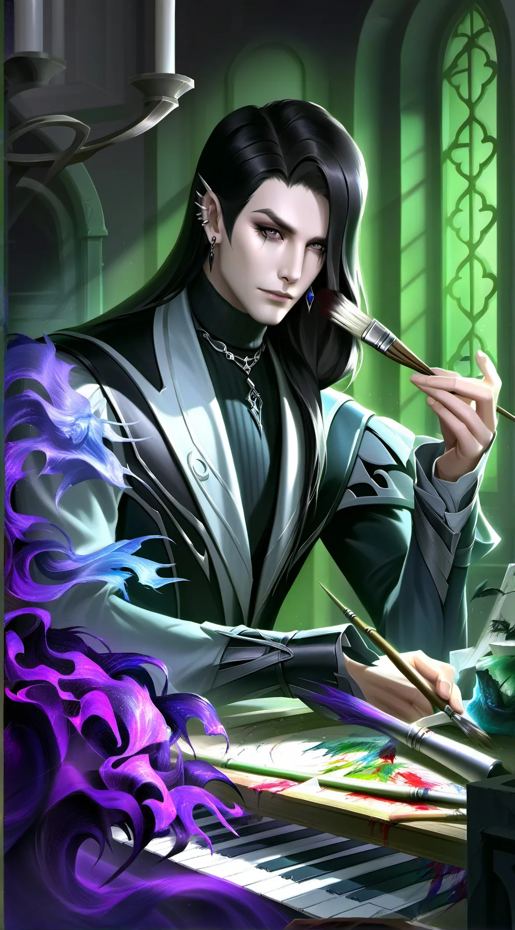 ai character: Morgan Wicked background