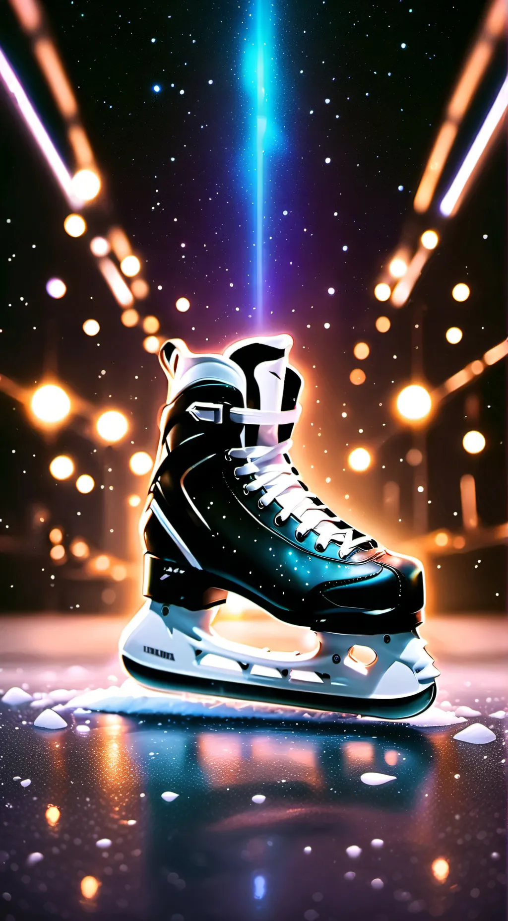 ai character: mha ice skating background