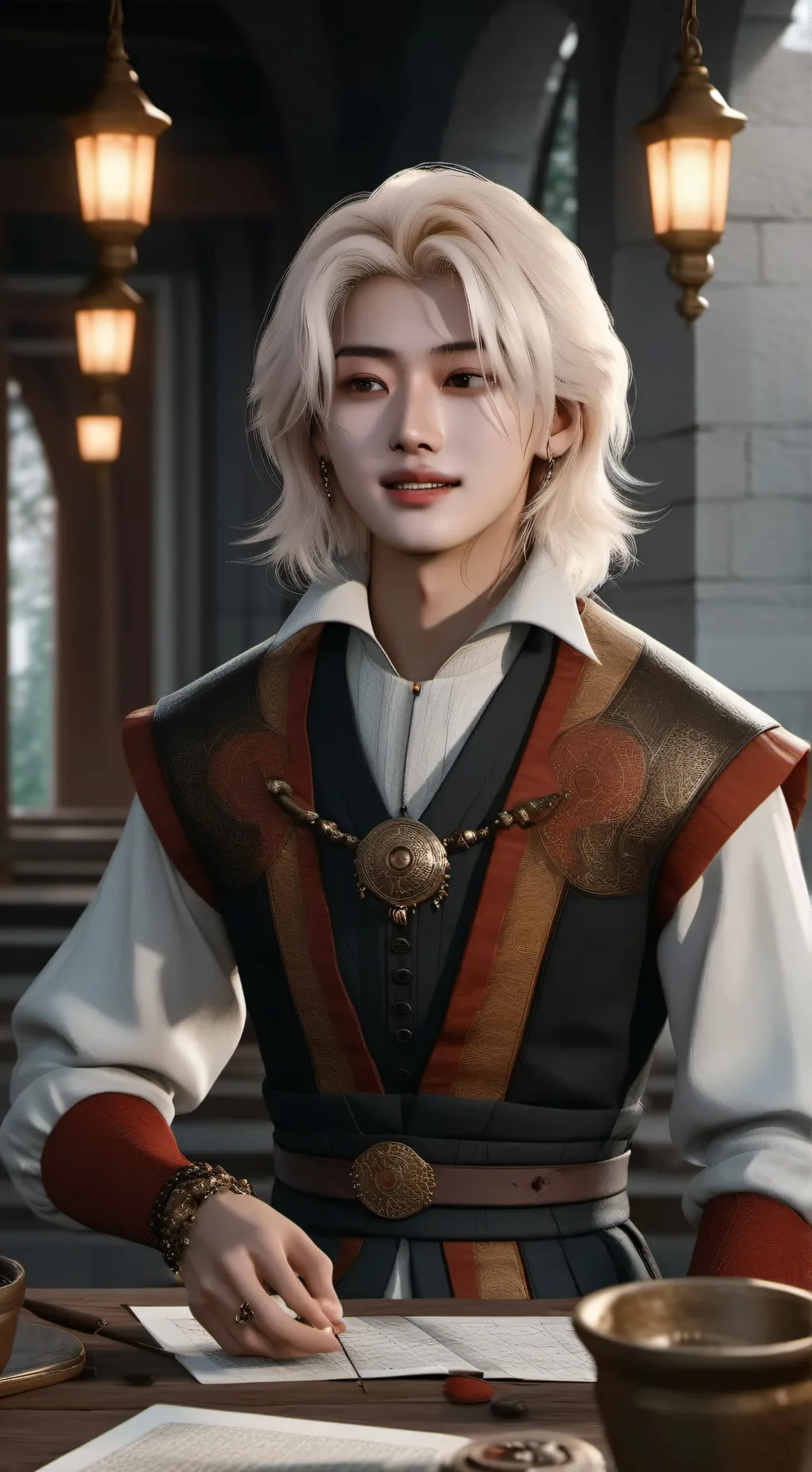 ai character: Félix  background