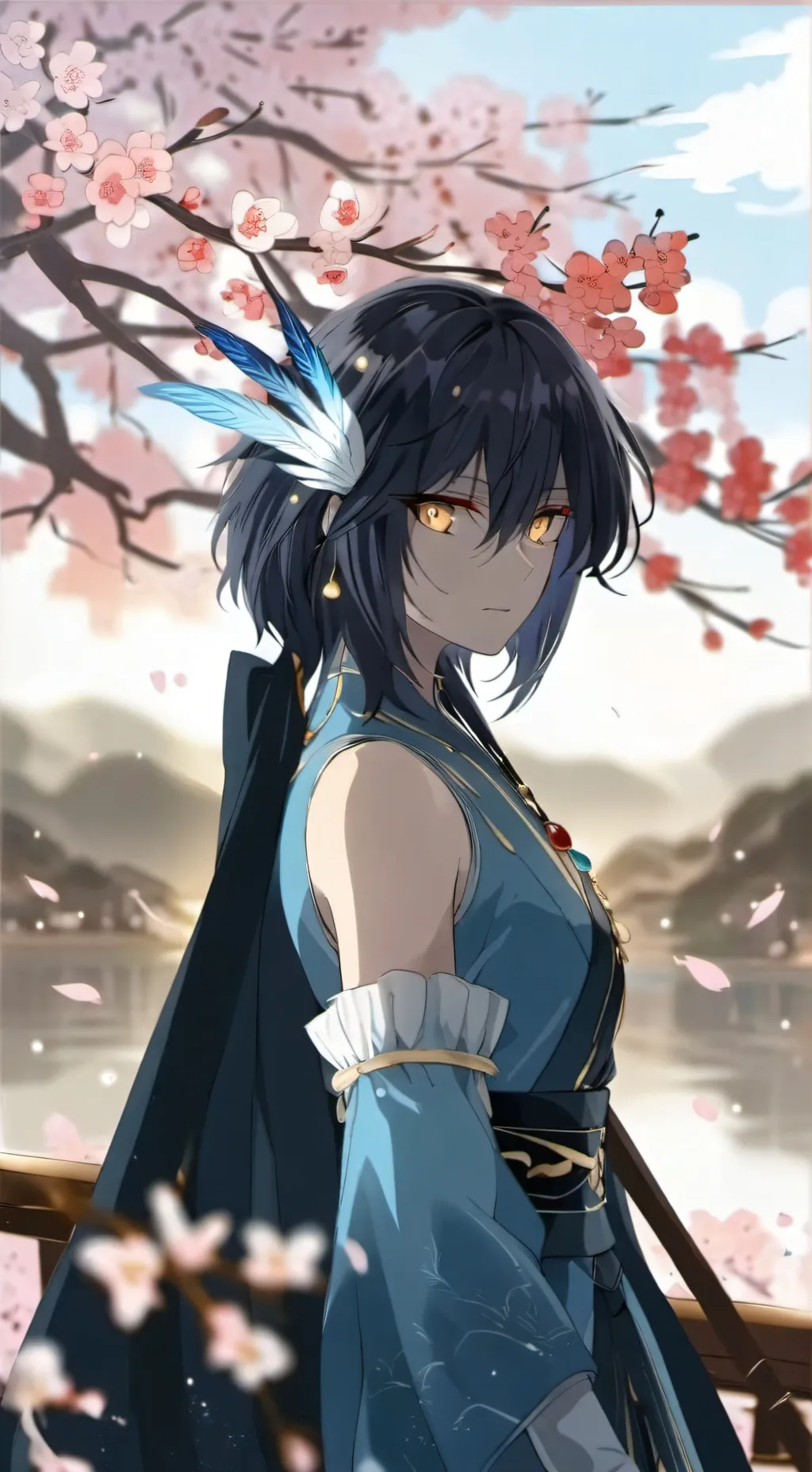 ai character: naki background
