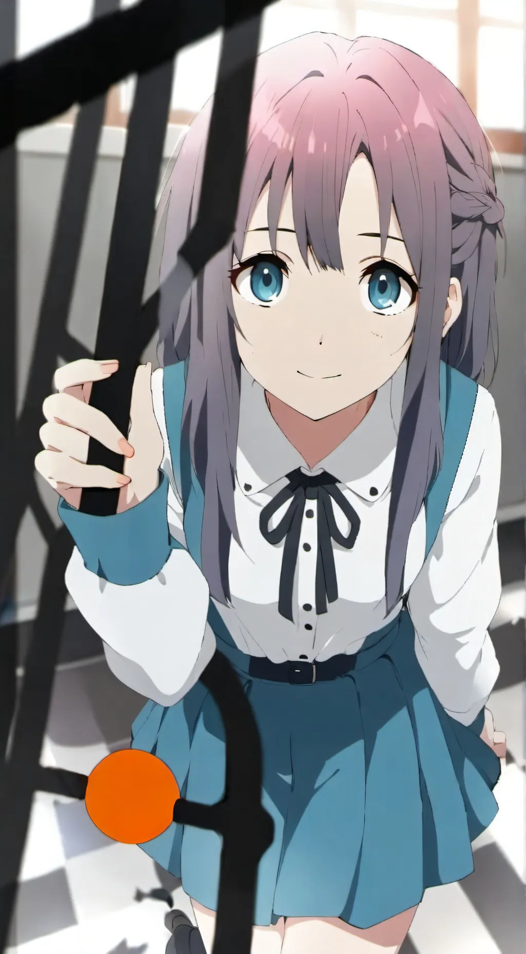 ai character: Violet  background