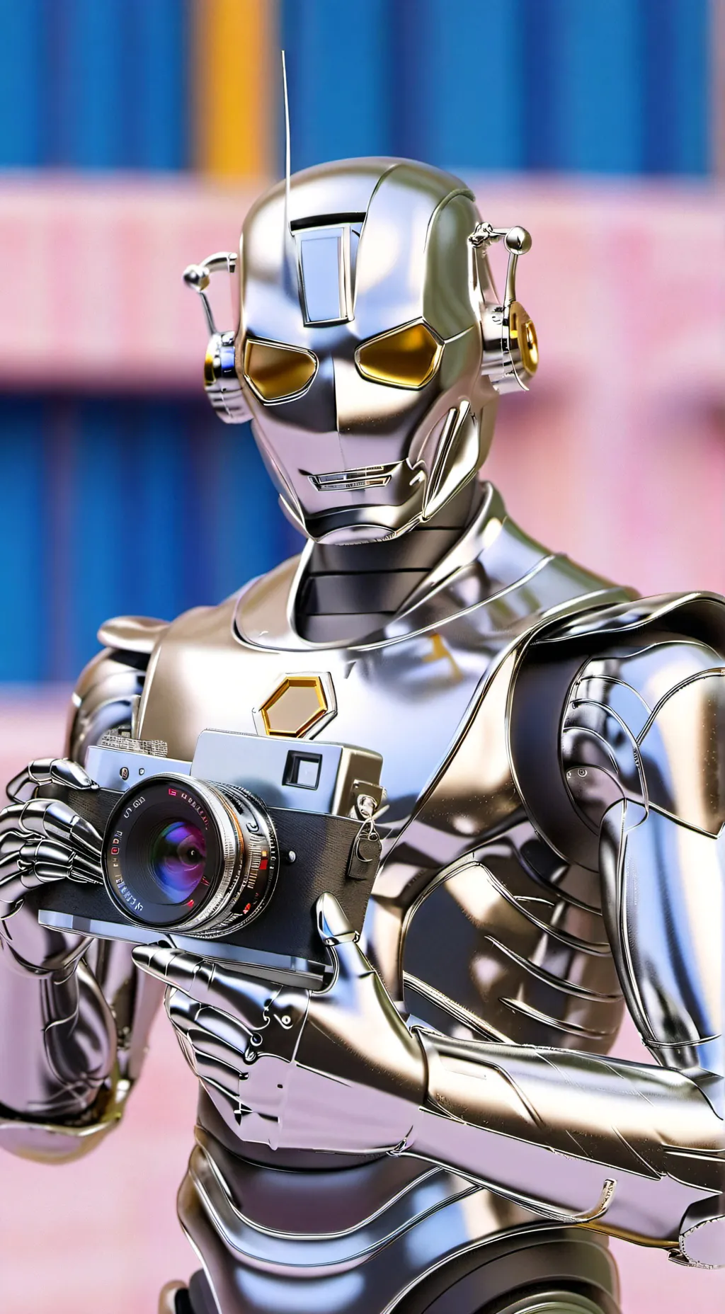 ai character: evil handy cameram background