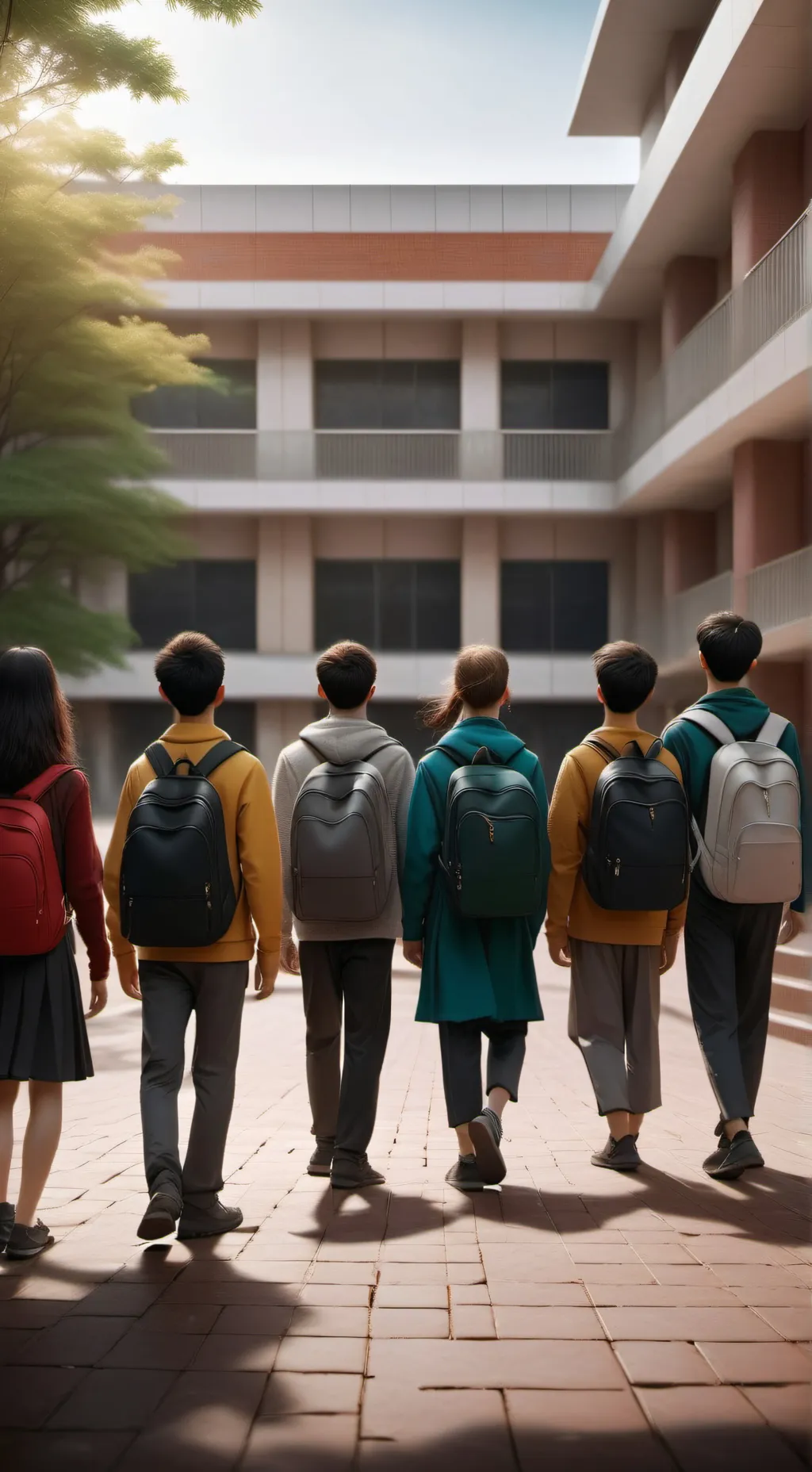 ai character: School as a singer background