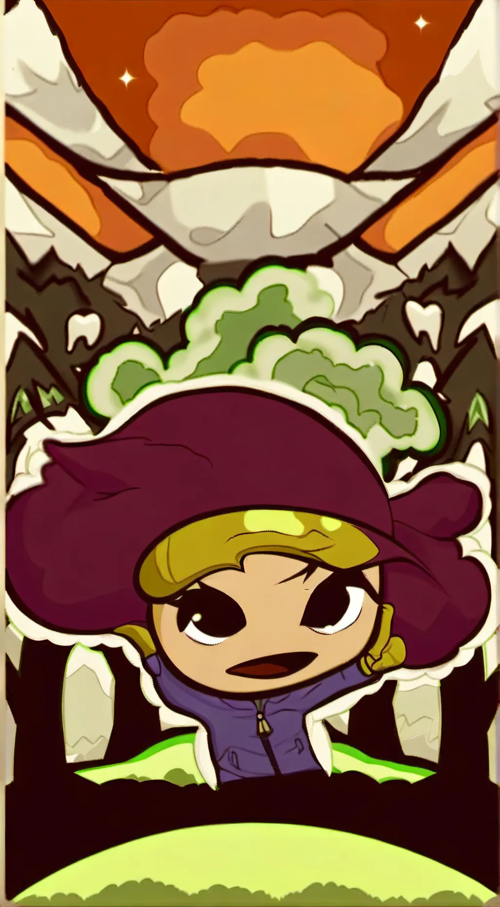 ai character: TEENIPINGS MEET DW background