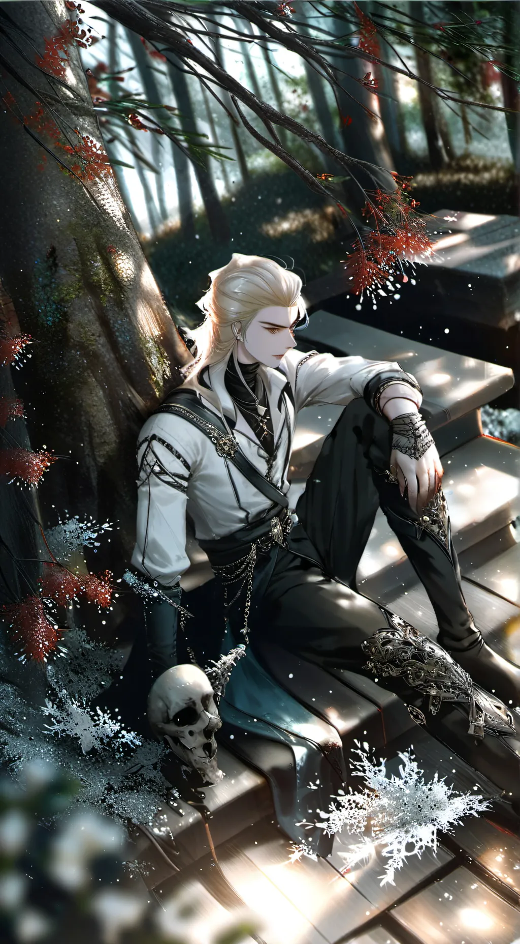 ai character: 蔓泽 background