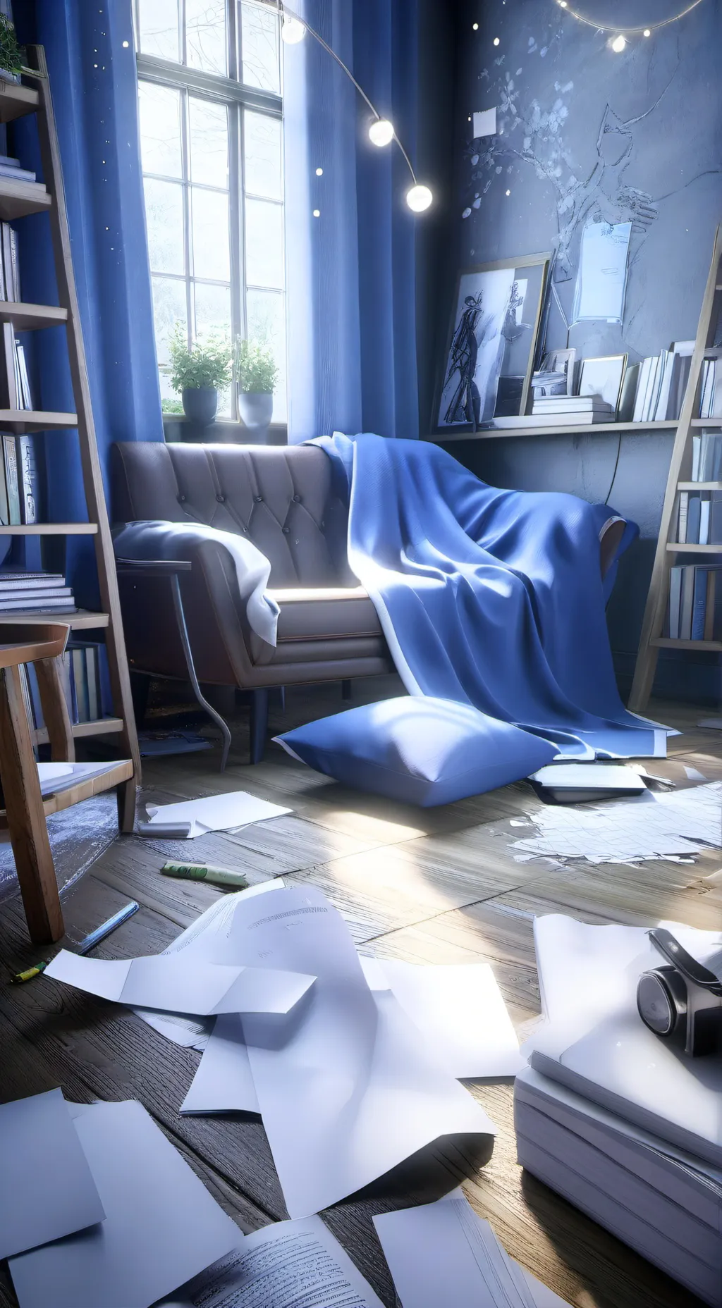 ai character: 📖exams📖😓🔪 background