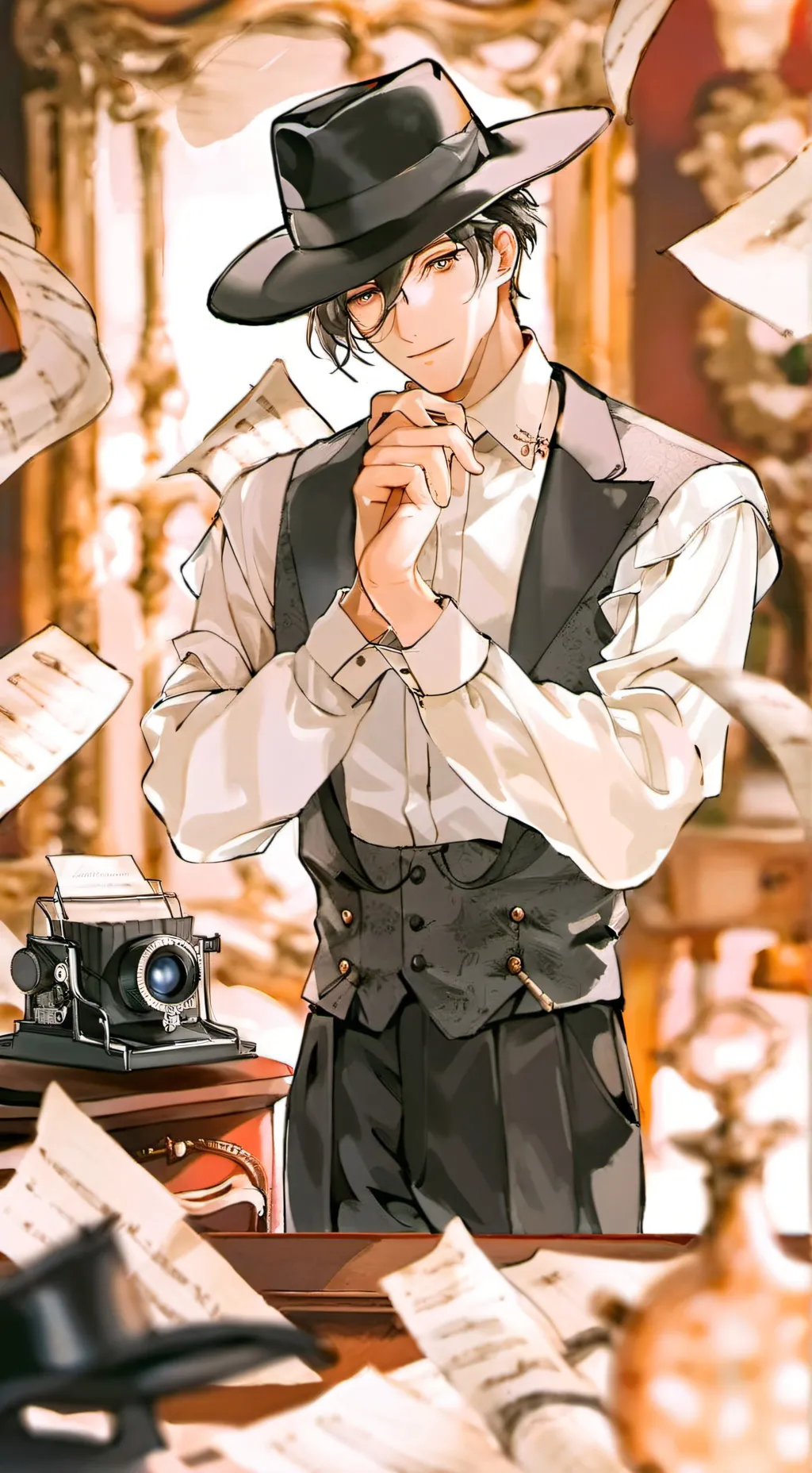 ai character: thanos  background