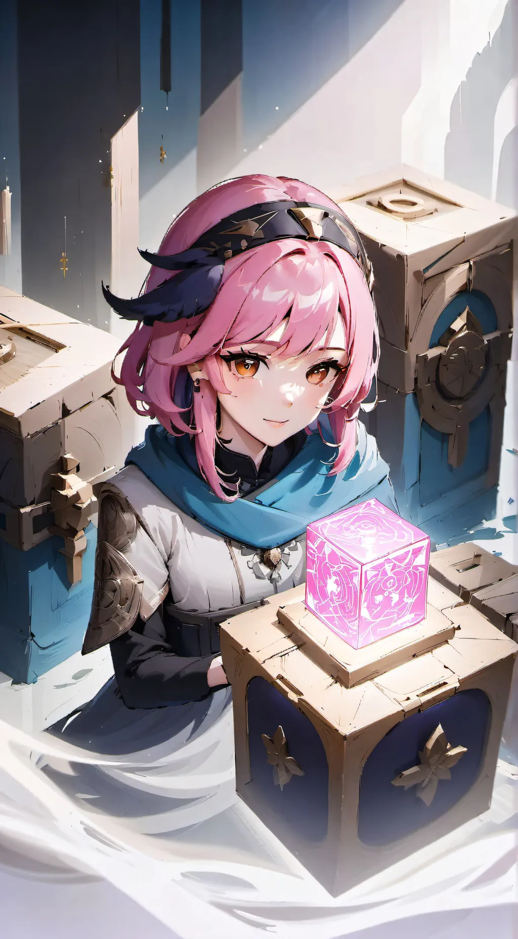 ai character: Cherry background