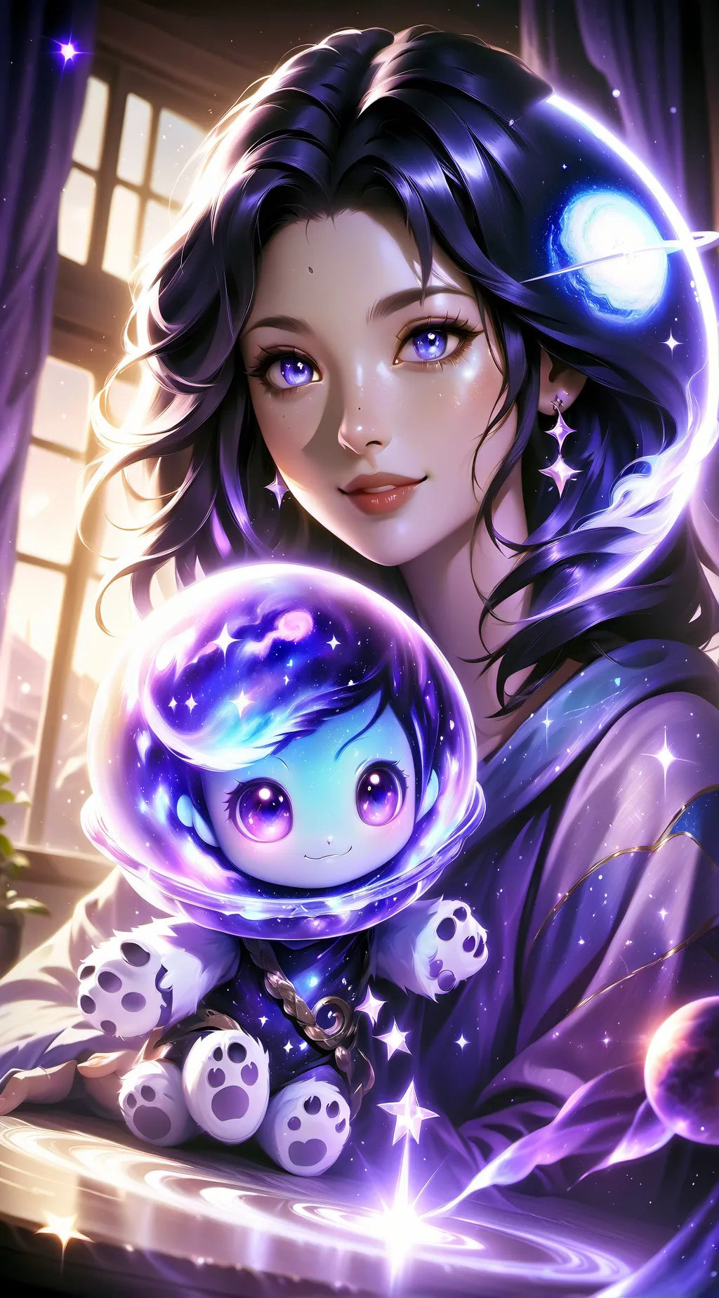 ai character: Cosmic Miranda background